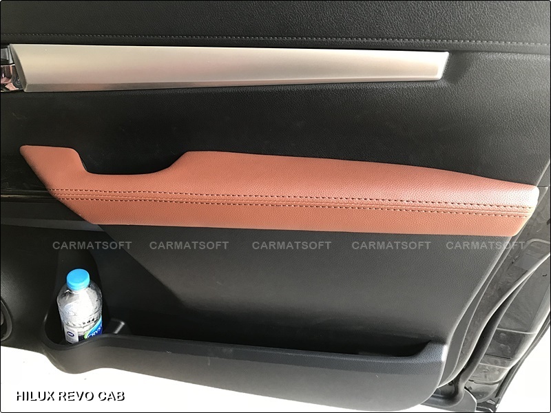 ชุดหุ้มเบาะรถยนต์ REVO CAB หนังPVC เกรดA หนา1มิล สีน้ำตาลเข้ม