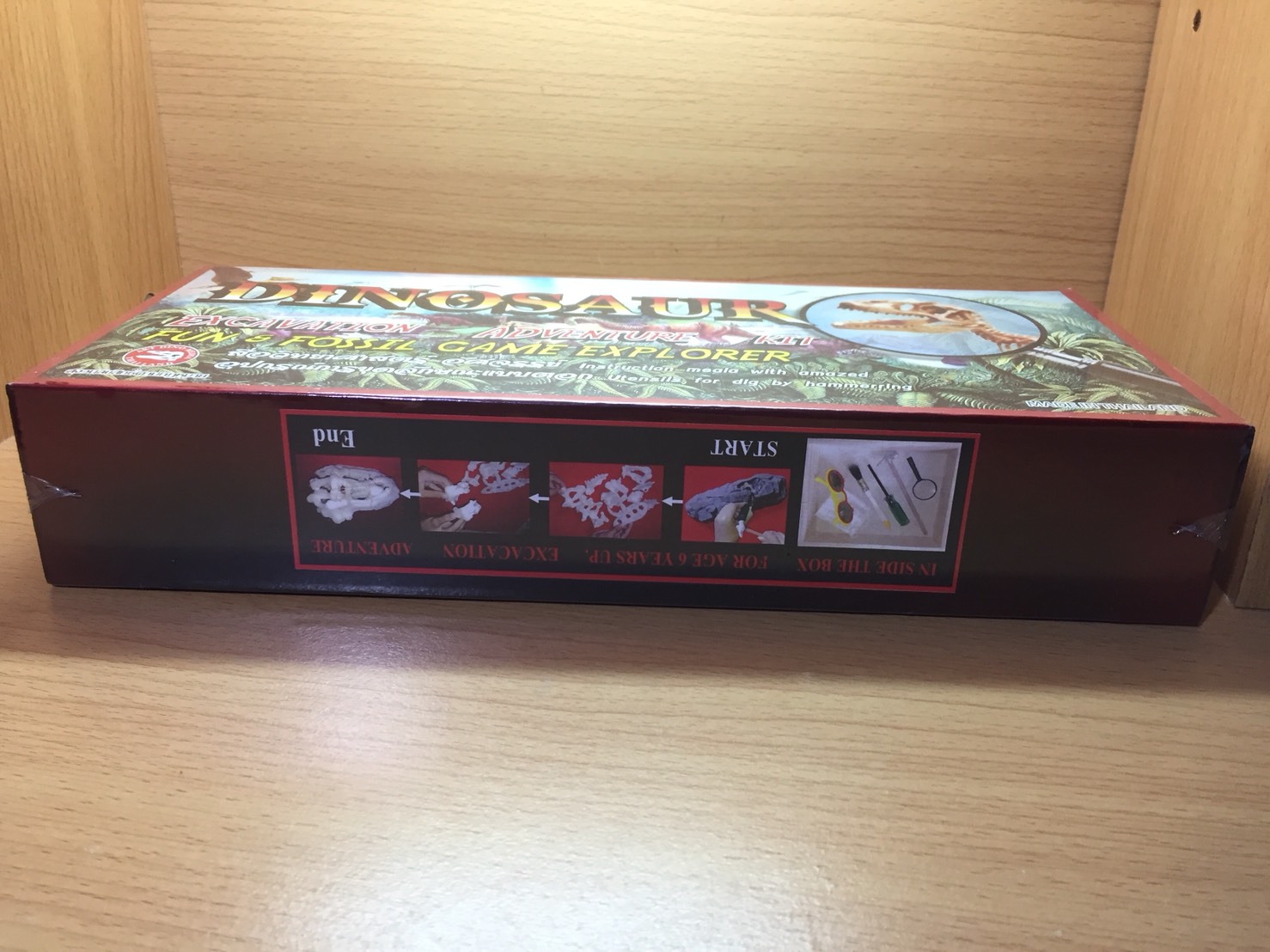 ชุดกระเป๋าขุดฟอสซิลและนำโครงกระดูกมาประกอบ(DinoSaur Adventure)