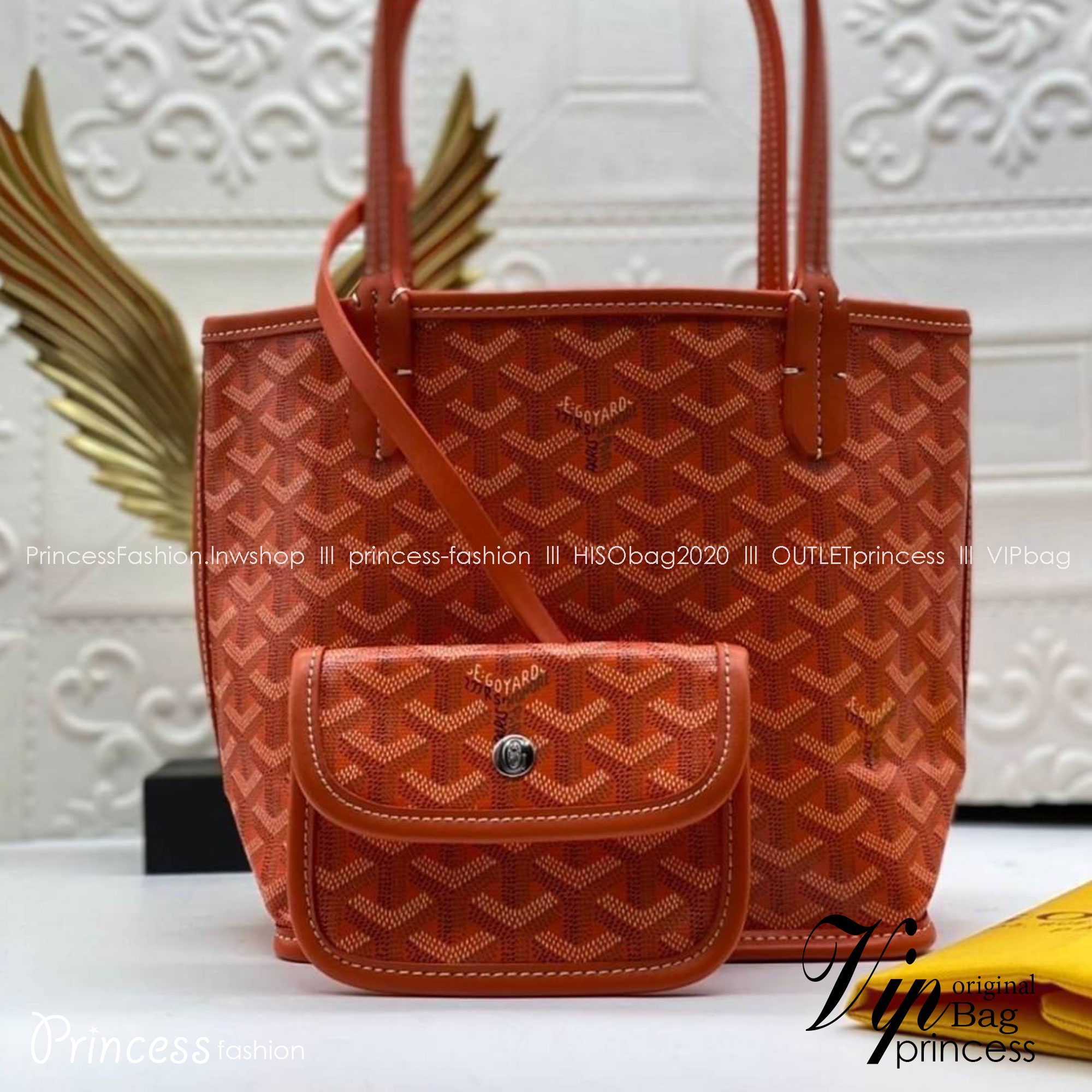 9 สี GOYARD ANJOU TOTE MINI / Goyard Mini Tote เกรดออริจินอลสลับแท้ ใช้งานต่างประเทศได้ ฮอตไอเท็ม กับกระเป๋าสะพายทรงโท้ท ไซส์มินิ กะทัดรัด มาครบสีขายดี เลิศทุกสี รูปทรงคลาสสิค ดีไซน์เป็นเอกลักษณ์ ใช้งานได้หลากหลาย