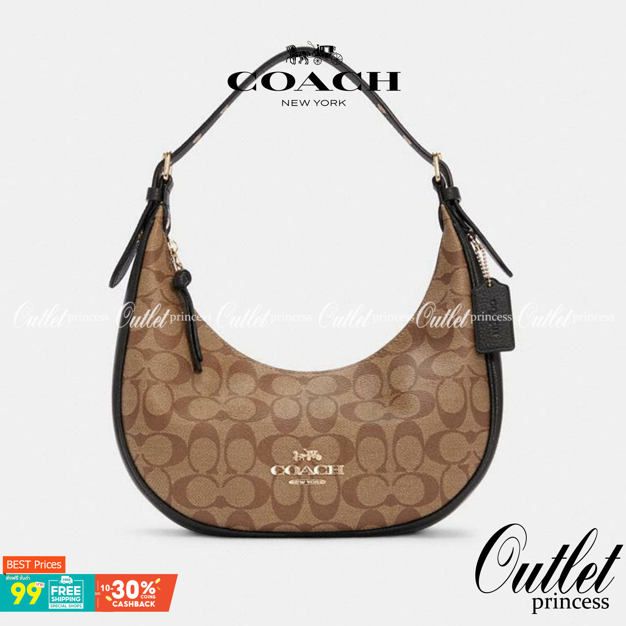 Coach Bailey Hobo With Whipstich Shoulder Bag (coachc1322) กระเป๋าcoach ทรงโค้งใช้แบบหิ้วหรือคล้องไหล่ก็ดูดี ใช้วัสดุหนังแท้ชั้นดี หนังสวยมากๆค่ะ ด้านหน้าใช้อะไหล่แบรนด์ตัวใหญ่ หรู ดูสะดุดตามีเดียว จุดเด่นตรงสายคือร้อยหนังเป็นสีเข้ากับตัวกระเป๋าได้สวยงาม 