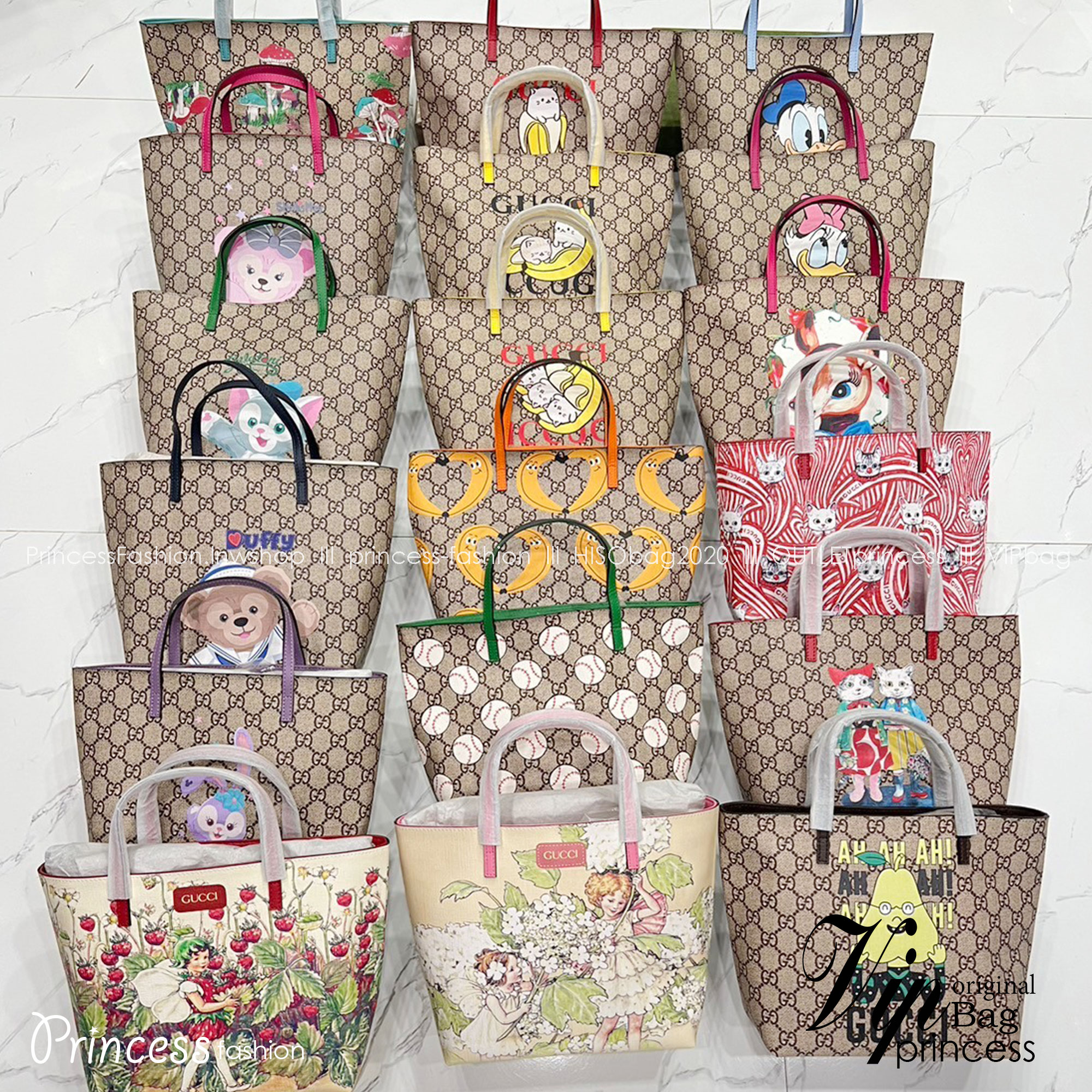 GUCCI Children's tote bag / Gucci kid tote / Gucci bag พร้อมส่งสต๊อกแน่น กับกระเป๋าโท้ทคิดท์ ไซส์น่ารักน่าใช้ ฮอตไม่หยุด เด็ดทุกดีไซน์ มีลายเข้าใหม่มากกว่าในรูปนะคะ **สินค้าเกรดออริจินอล 1:1 สลับแท้ งานสวยตามรูป ภาพถ่ายจากงานขายจริง ใช้งานต่างประเทศไ