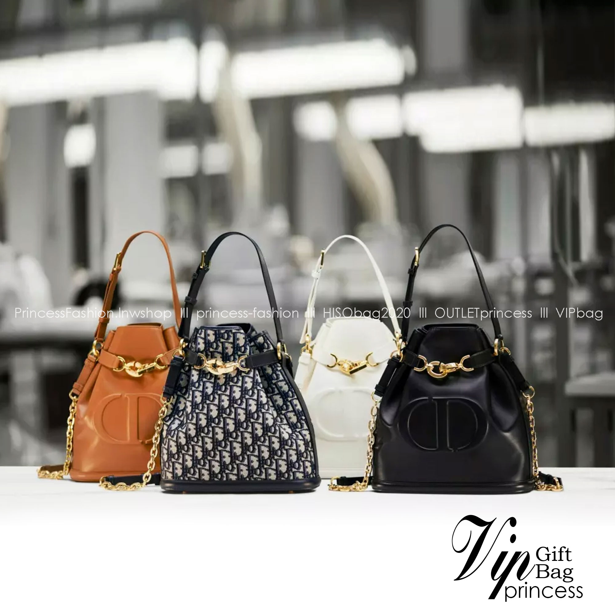 DIOR SMALL C'EST DIOR BAG 17 cm / Dior bucket bag รุ่นใหม่สวยหรู ดูแพงมากค่ะ กระเป๋าสะพายบัคเก็ต รูปทรงคลาสสิค ใช้งานง่ายภายในโล่งกว้างมาก สวยมาก ควรมีค่า