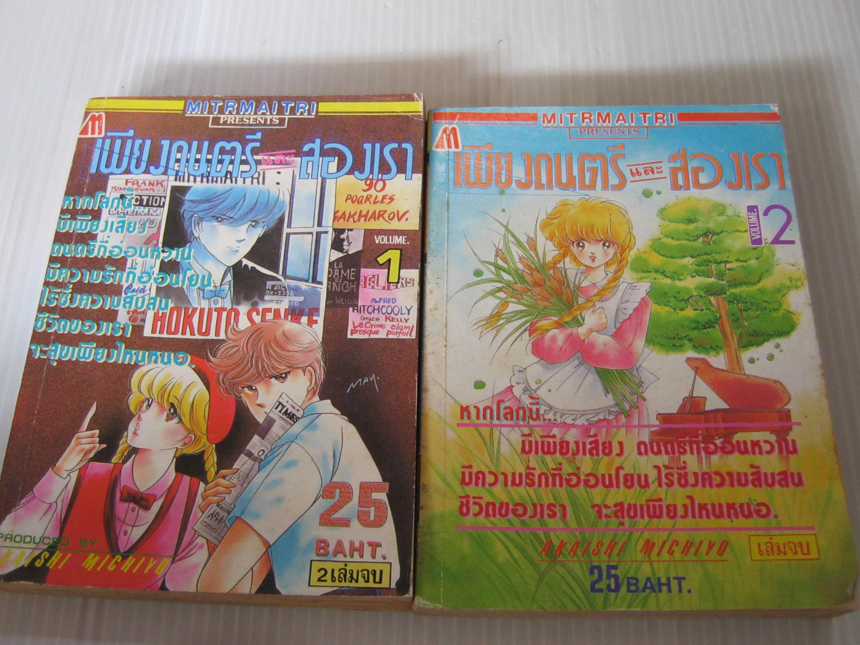 เพียงดนตรีและสองเรา ครบชุด 2 เล่มจบ Akaishi Michiyo เขียน