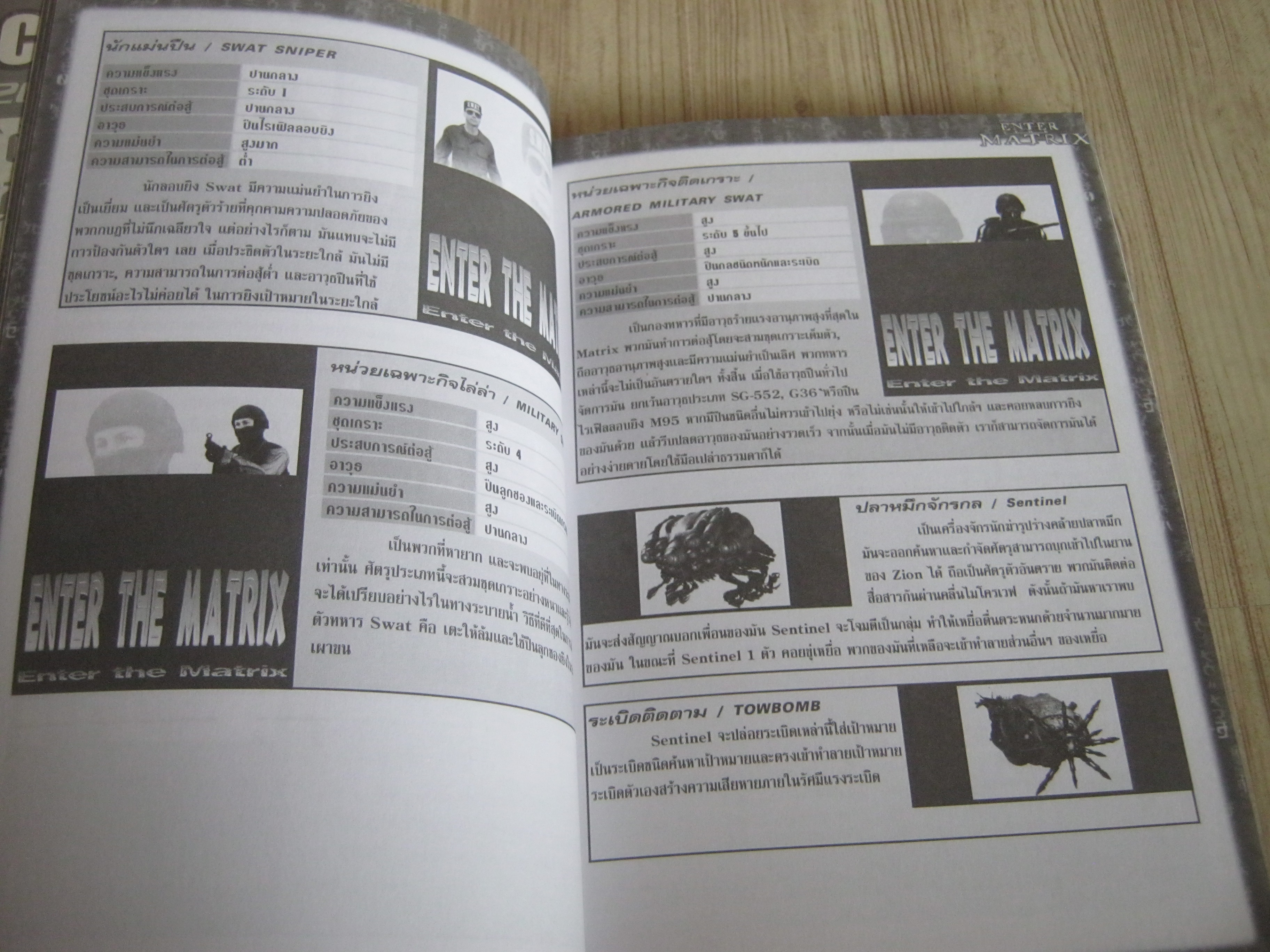 คู่มือเฉลยเกม PS2 ENTER MATRIX