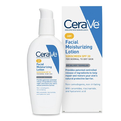 ส่งฟรีลงทะเบียนมีพร้อมส่งค่ะ CeraVe Facial Moisturizing Lotion AM 3 oz (89 ml)