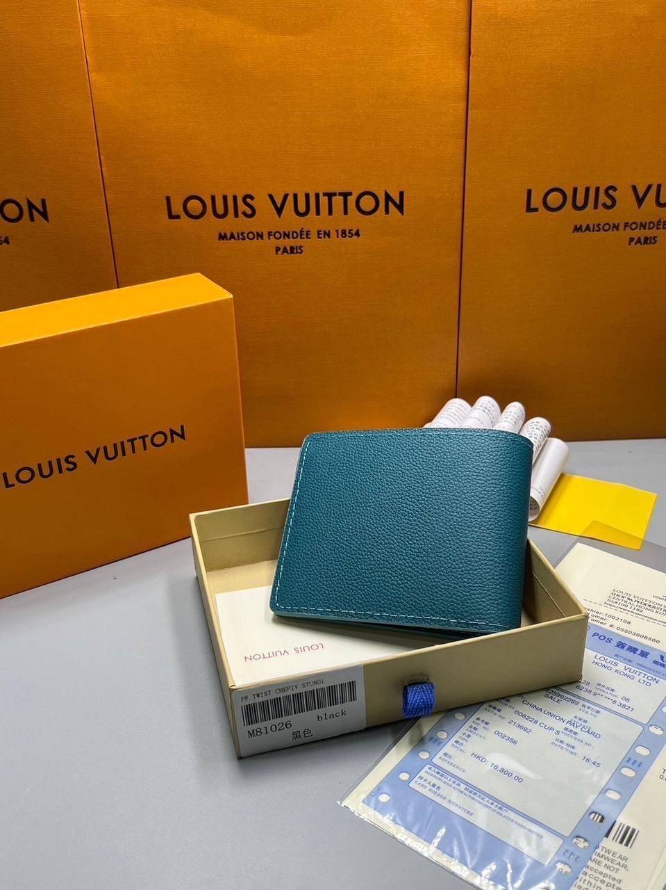 RI หนังแท้ | LV Short Wallet / LV Multiple Aerogram กระเป๋าสตางค์ใบสั้น กระเป๋าสตางค์ผู้ชาย