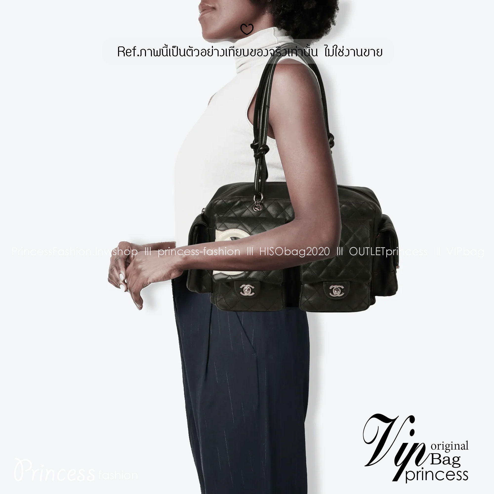 CHANEL Cambon Reporter Handbag ใหม่ล่าสุด กับกระเป๋าสะพายรูปทรงใหม่ มาพร้อมช่องใส่ของหลากหลายมุม แยกสัดส่วนใช้งานง่าย โดดเด่นด้วยโลโก้สีขาวตกแต่งด้านหน้า