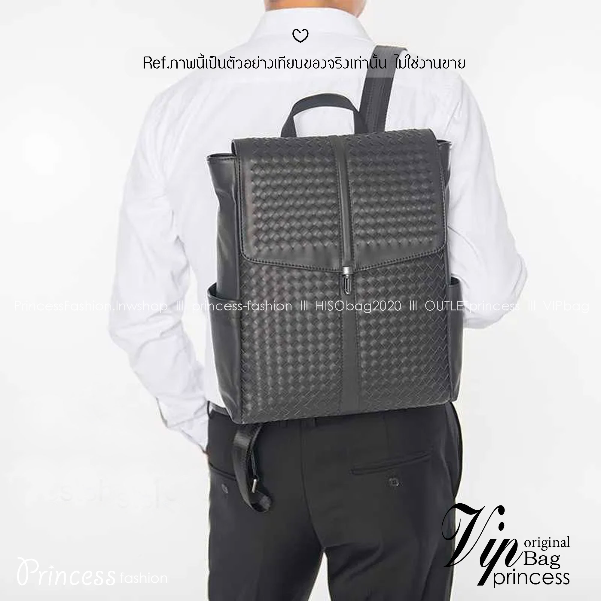 ORI หนังแท้ | Bottega Shadow Signature Flap Backpack / Bottega Backpack กระเป๋าเป้ กระเป๋าสะพายหลัง โดดเด่นด้วยงานสานตารางสวยคลาสสิคเรียบหรูเป็นเอกลักษณ์