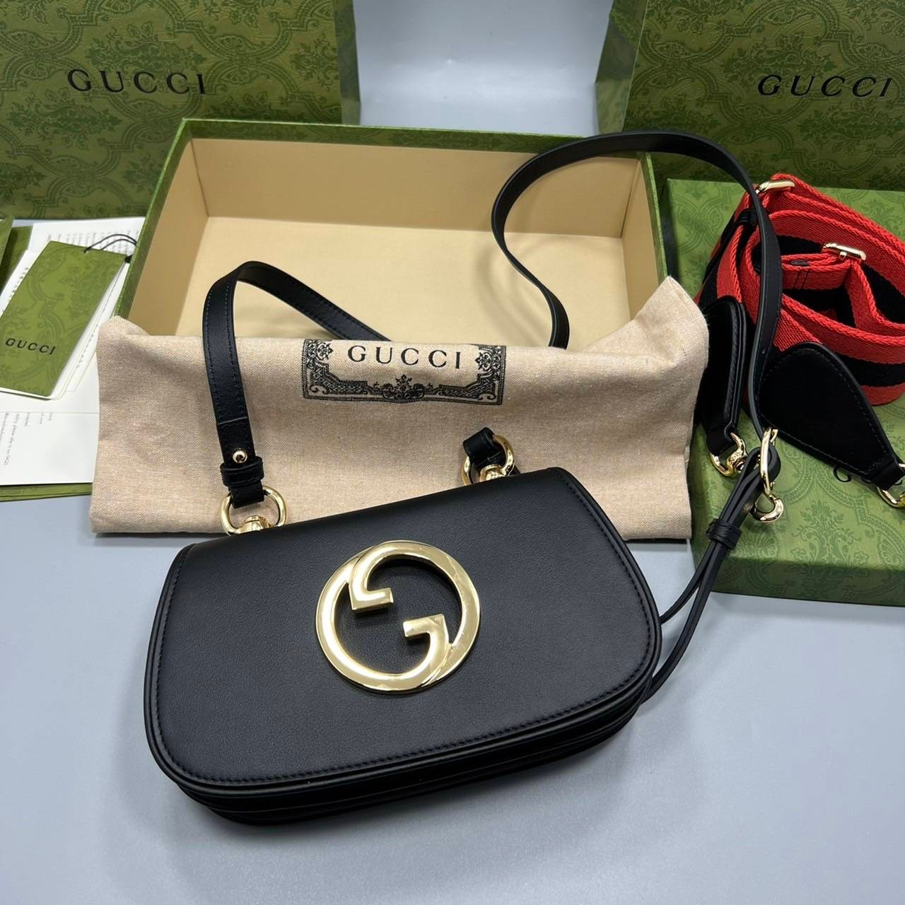 GUCCI Blondie mini bag เกรดเทพออริจินล หนังแท้ ภาพถ่ายจากงานขายจริง ใช้งานต่างประเทศได้ ผ่านทุก ตม