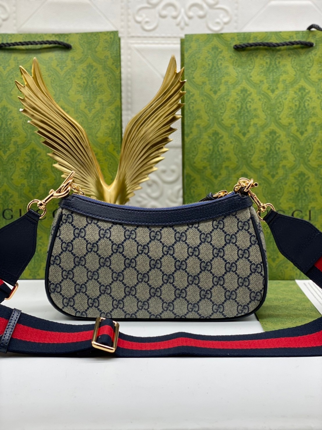 GUCCI Ophidia small handbag strawberry เกรดออริจินอล งานสวยตรงปก ภาพถ่ายจากงานขายจริง ใช้งานต่างประเทศได้