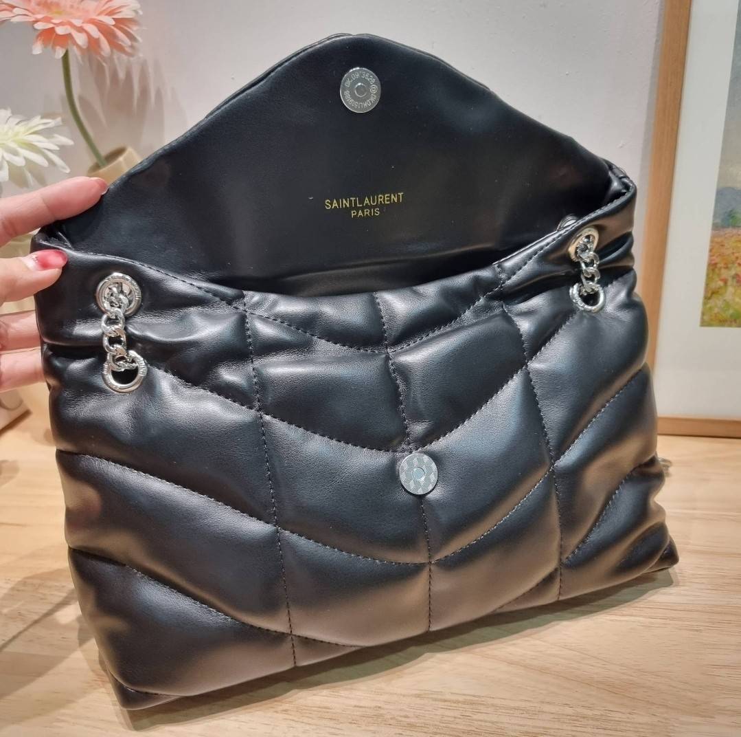 YSL PUFFER SMALL CHAIN BAG IN QUILTED / Yves Saint laurent puffer small chain bag in quilted กระเป๋าสะพายรุ่นยอดนิยม ทรงสวย ใช้ได้บ่อยไม่มีเบื่อ