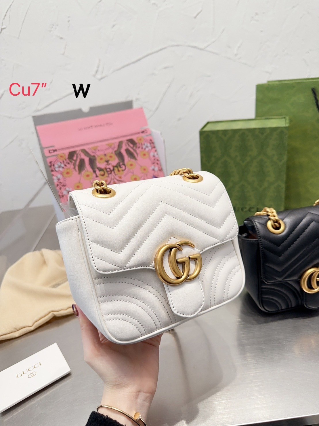 GG MARMONT MATELASSE MINI TOTE BAG / GG MARMONT mini shoulder bag พร้อมส่ง 2 สี กระเป๋าสะพายมินิคลาสสิค สะพายขับผิว ดูแพง อัพลุคได้สบายๆ