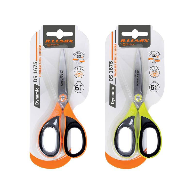 กรรไกร 6 3/4" ตราช้าง DS1675 ILLUMIX