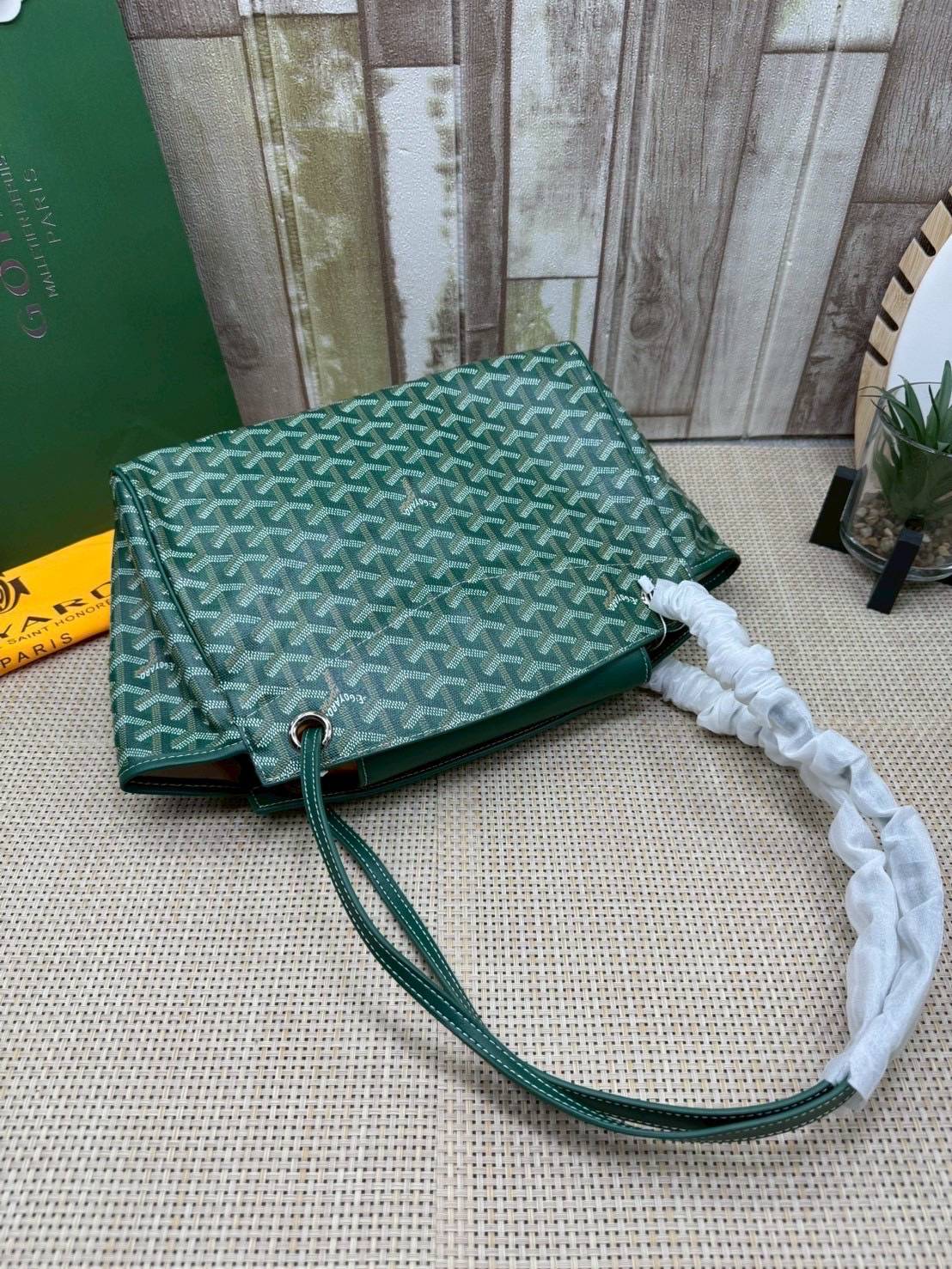 ORI หนังแท้ | GOYARD Rouette Souple Bag 30cm กระเป๋าสะพายแบรนด์หรูสัญชาติฝรั่งเศส สะท้อนถึงความเบา ความยืดหยุ่น คือการแสดงออกถึงแก่นแท้ของโมดูลาร์ของ Maison