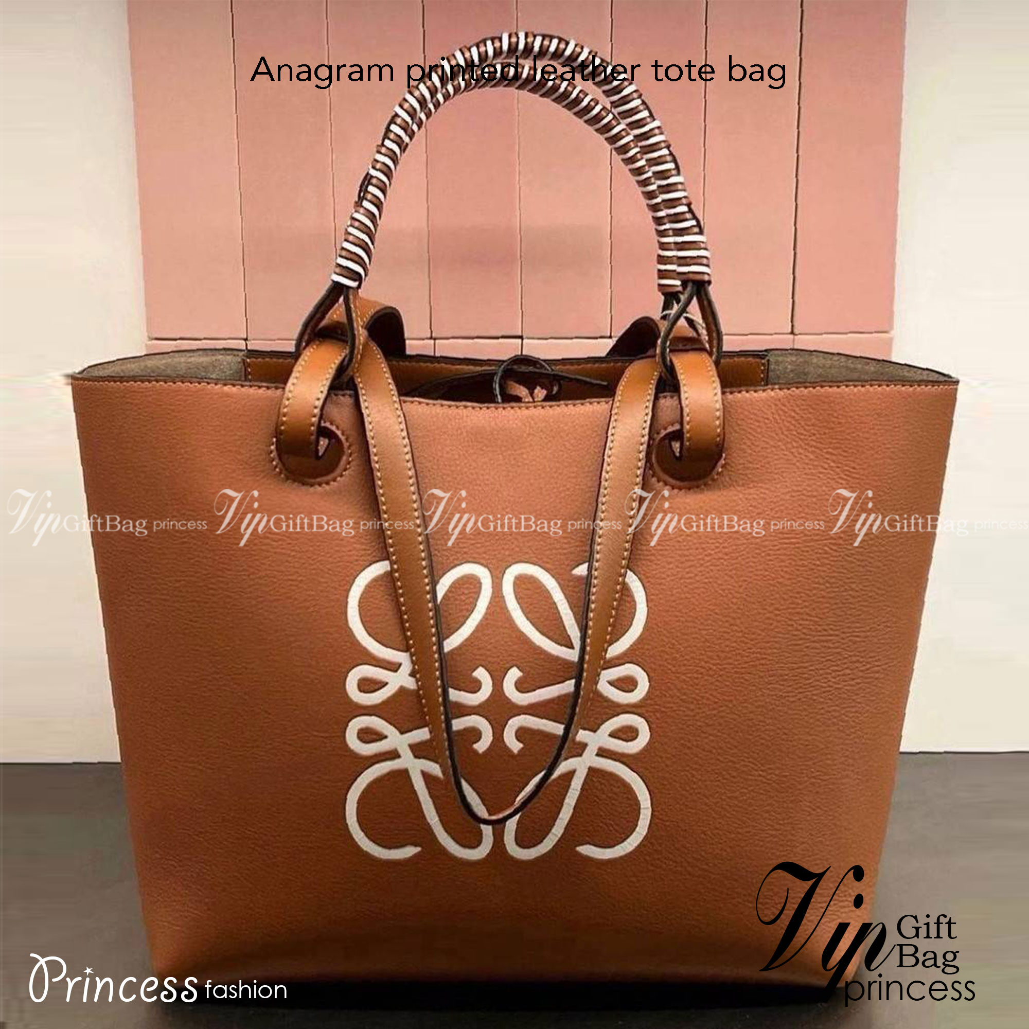 LOEWE TOTE BAG / Loewe Anagram printed leather tote bag / LOEWE HANDLE & SHOULDER BAG รุ่น Rare items กระเป๋าทรงโท้ทหนังนิ่มเทคเจอร์สวยดีไซน์สุดหรูคงเอกลักษณ์แบรนด์