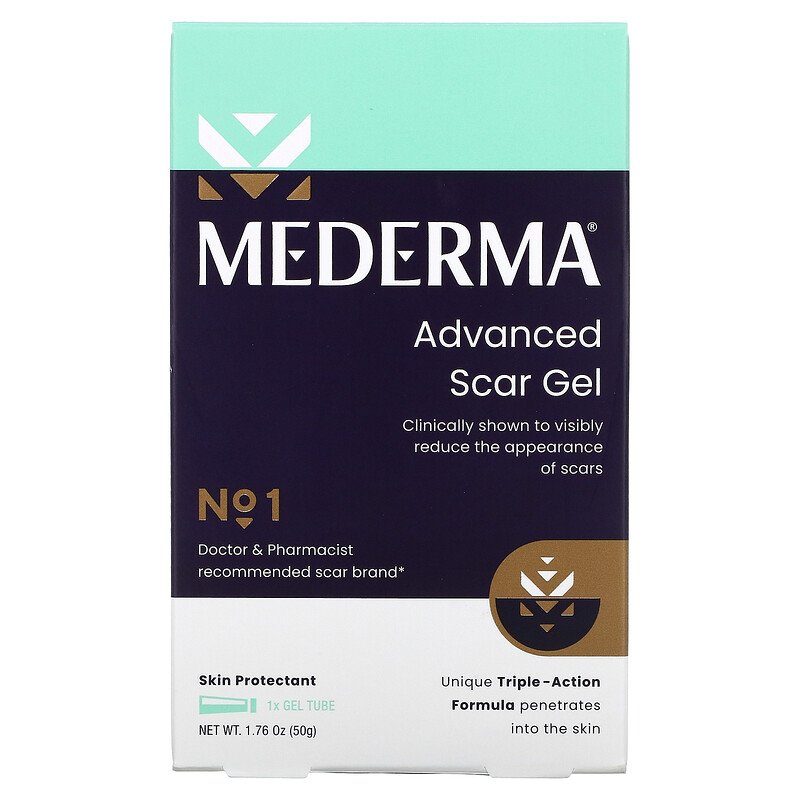 ส่งฟรีลงทะเบียนมีพร้อมส่งค่ะ Mederma Advanced Scar Gel 1.76 oz (50 g)