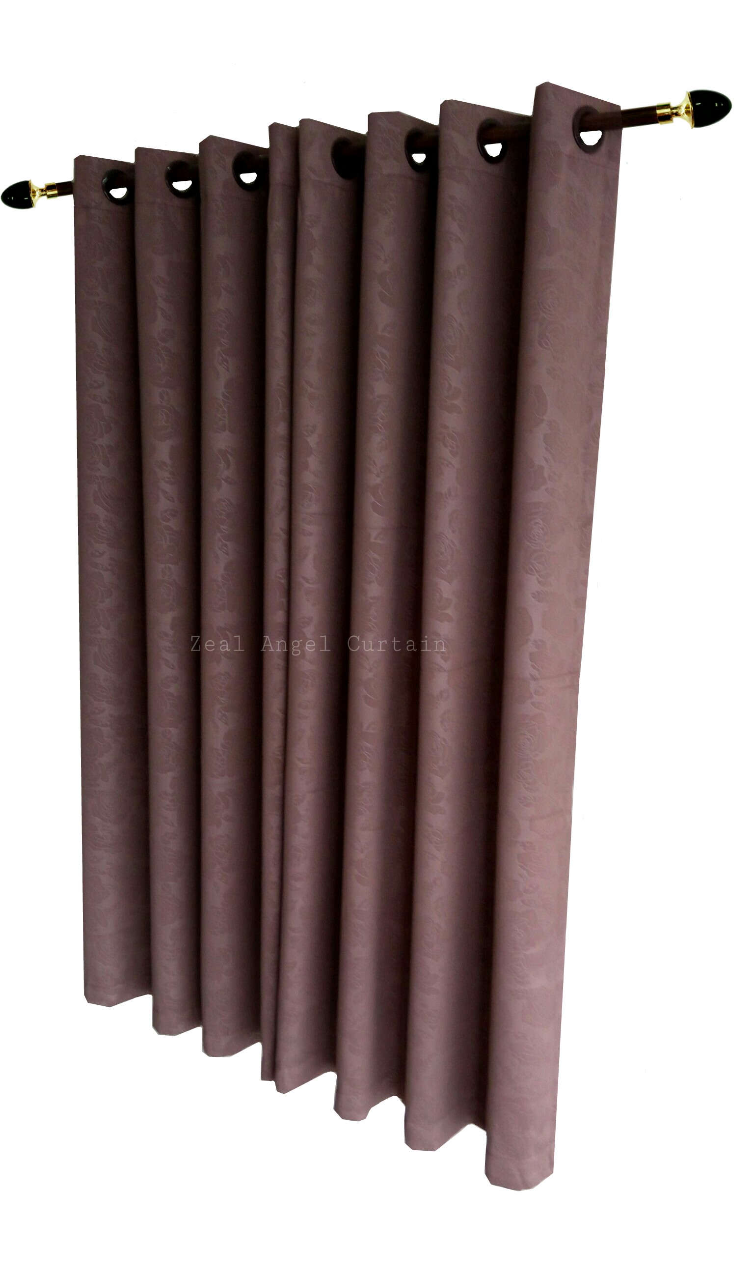 ผ้าม่านประตูก.270*ส.230ซม./ผืน รุ่นโรซี่ (Rosy) สีโอ้คเข้ม