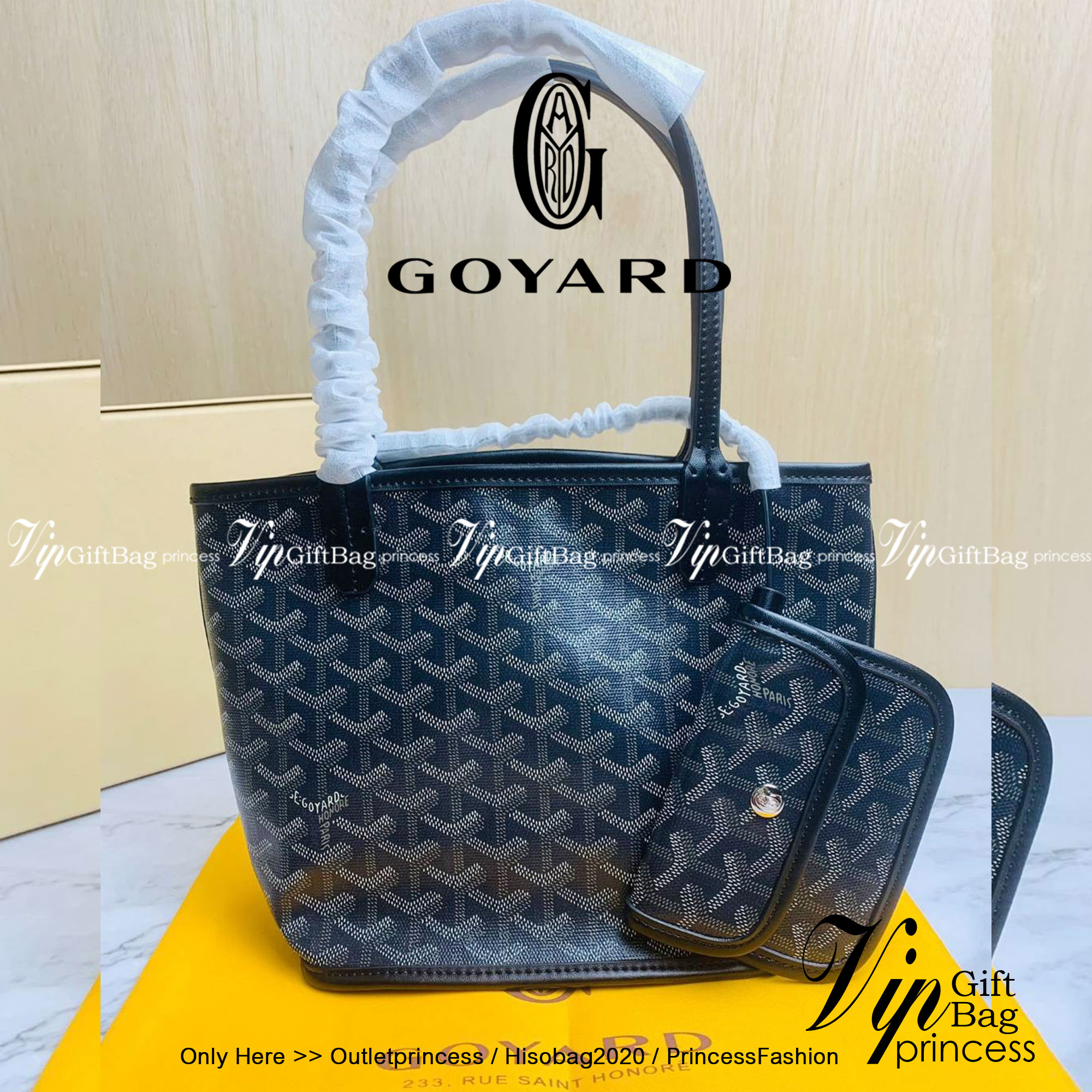 ori GOYARD saint louis mini tote reversible bag / GOYARD ANJOU TOTE MINI กระเป๋าทรงโท้ตมินิ ใช้ได้สองด้านเป็นหนังแท้เกรดดีทั้งใบ ทำให้การใช้งานได้ทนทานกว่า พิมพ์ลายคมชัด ขนาดกำลังน่ารัก ภายในโล่งกว้าง ใส่ของได้เยอะพอสมควรเลยค่ะ ดีไซน์ทรงสวยน่าใช้ แค่ถ