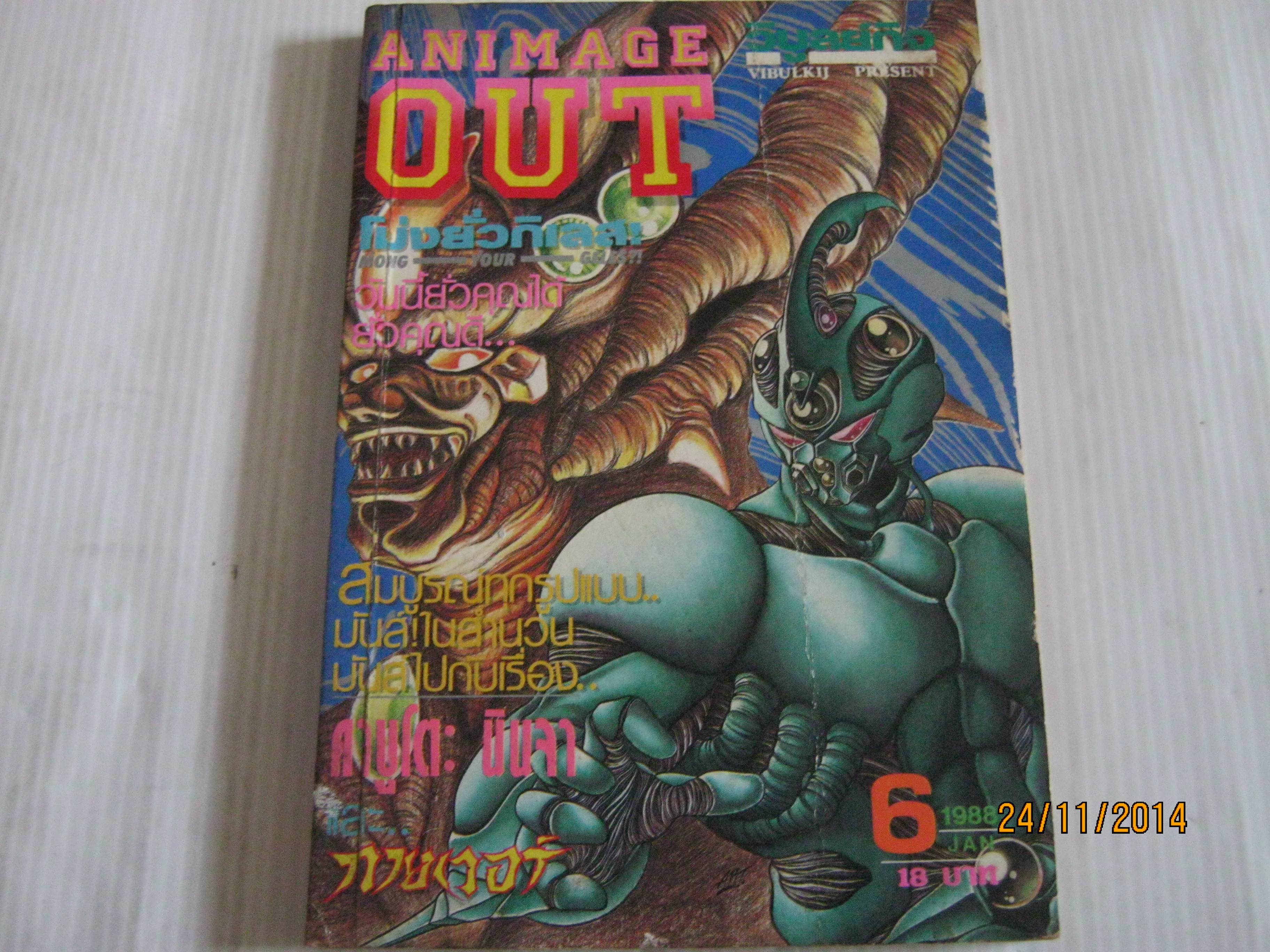 ANIMAGE OUT เล่ม 6 ( 1988 )***สินค้าหมด***