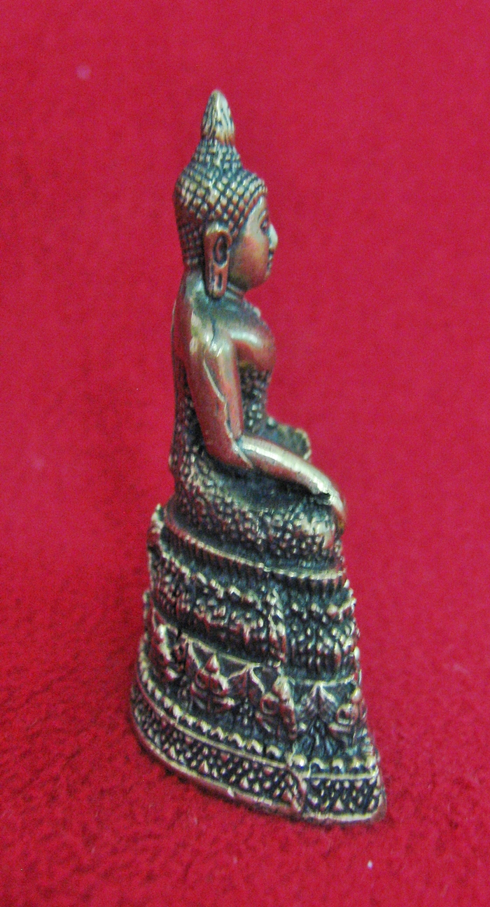 สินค้าหมดค่ะ พระบูชาพระประจำวันเกิดวันพฤหัส ปางสมาธิ เนื้อทองเหลืองพร้อมใบคาถาค่ะ