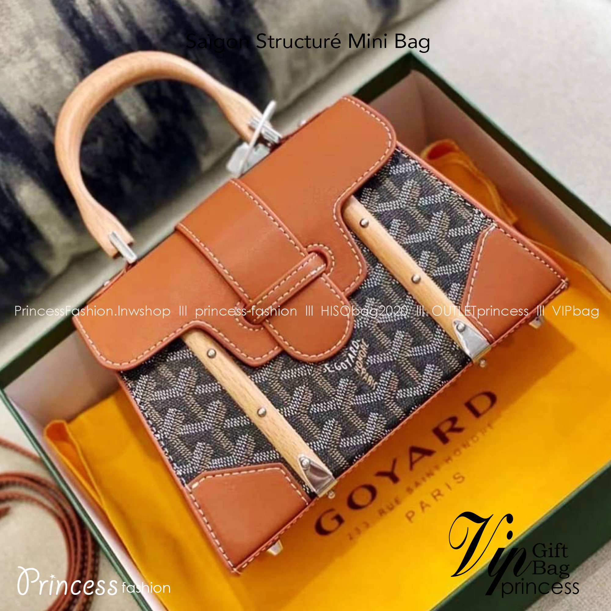 GOYARD Saigon Structure Mini Bag คุ้มค่าและ exclusive ที่สุดกระเป๋าทรงโท้ทไซส์มินิ ดีไซน์ล้ำ โดดเด่นด้วยรูปทรงและมือจับไม้สังเคราะห์ ที่ไม่เหมือนใคร และเพิ่มลูกเล่นด้วยสายคาด ใช้งานได้ทุกสถานการณ์ หยิบใช้วันไหนๆ ก็ตอบโจทย์ได้หมดน้า