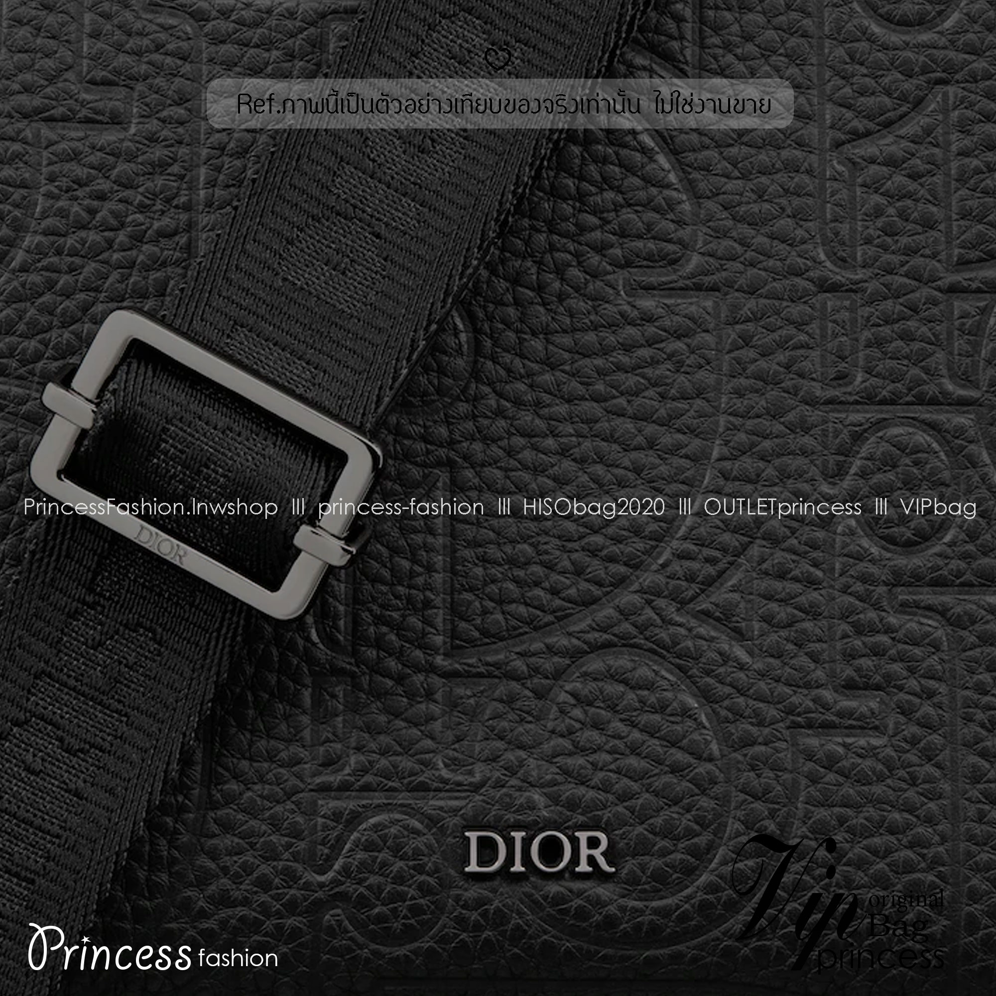 DIOR Zipped Pouch with Strap Black Dior Gravity Leather / Dior Trunk Messenger Bag กระเป๋าสะพายทรงแมสเซ็นเจอร์ ทรงพอชรูปทรงทันสมัย สง่างามเหนือกาลเวลา เกรดท็อปออริ สลับแท้ 1:1
