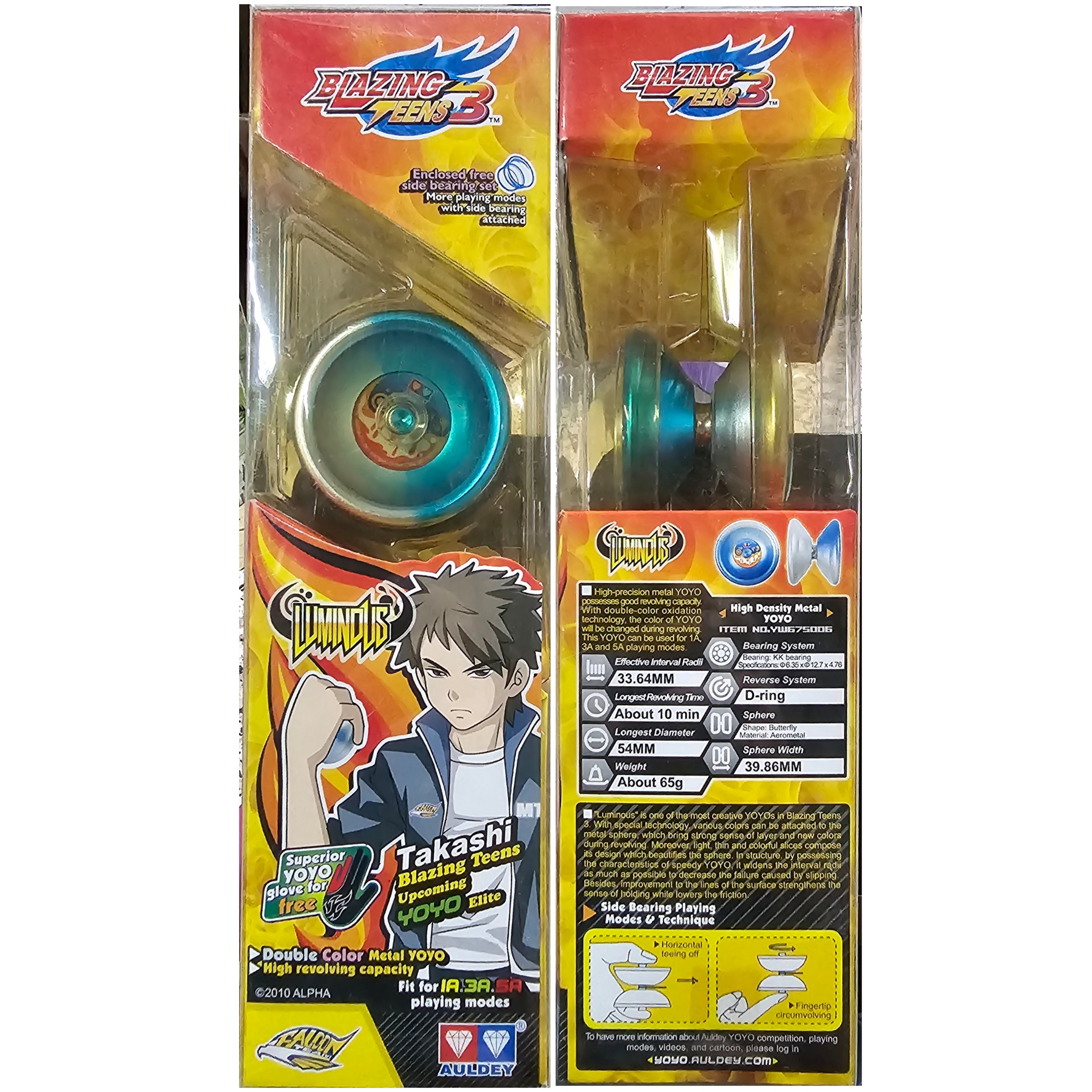 โย่โย่ตราเพรชร ระบบลูกปืนตัวใหญ่ Blazing Teens 3 Luminous