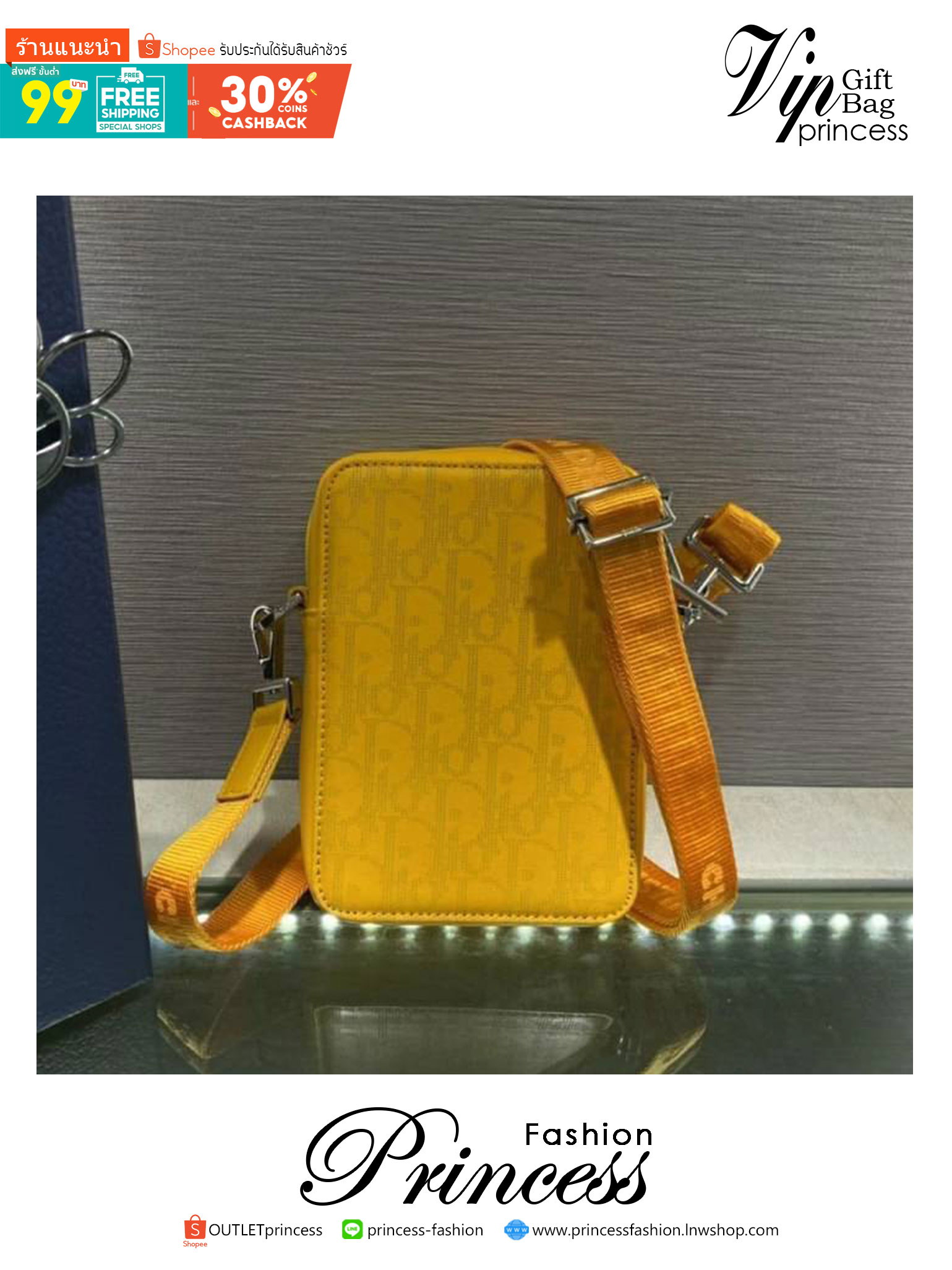 Dior World Tour Vertical / DIOR WORLD TOUR OBLIQUE GALAXY LEATHER MESSENGER POUCH BAG / Dior Pouch With Strap Oblique Galaxy Calfskin เกรดเทพออริจินอล หนังแท้ ภาพถ่ายจากสินค้าจริง ใช้งานต่างประเทศได้