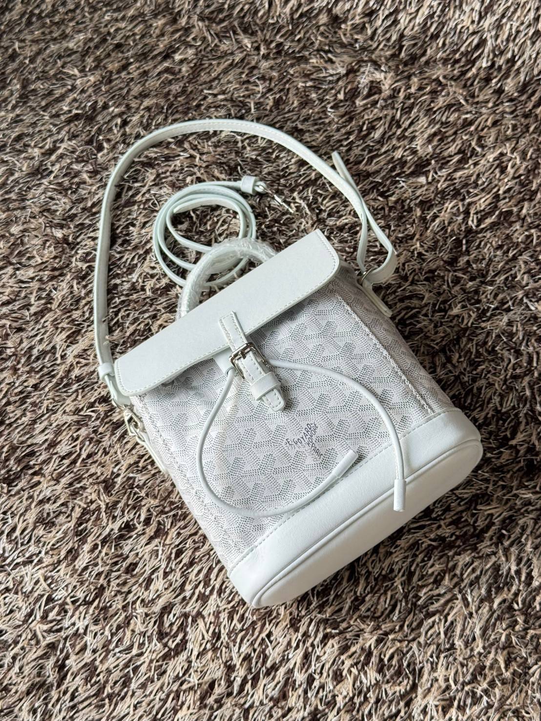 ORI หนังแท้ | Goyard Alpin Mini Backpack กระเป๋าเป้สะพายหลัง ปรับถือหรือสะพายข้างได้อย่างลงตัว ที่สามารถทำให้เป็นหลายรูปแบบ