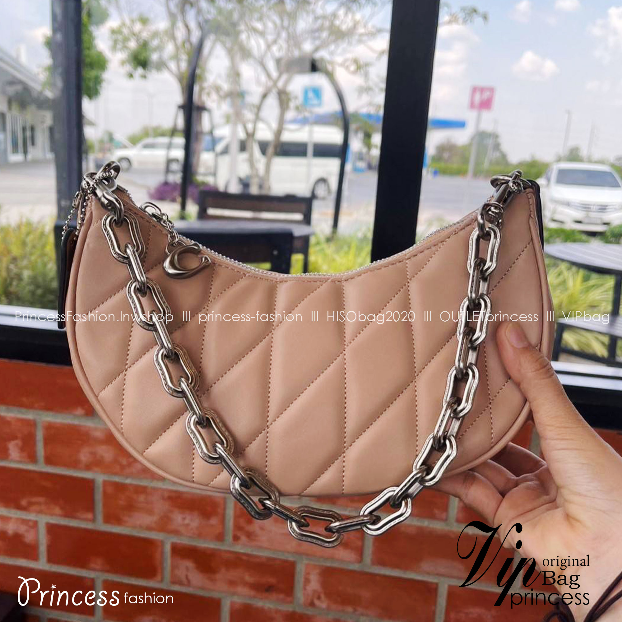 พร้อมส่ง 4 สี COACH CP148 MIRA SHOULDER BAG WITH PILLOW QUILTING กระเป๋าสะพายดีไซน์สวย 🧡 เกรดท็อปออริจินอล 1:1 สลับแท้ เกรดดีสุด ใช้งานต่างประเทศได้