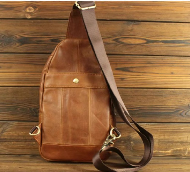 กระเป๋าคาดอกผู้ชาย กระเป๋าคาดหน้า คาดหลัง หนังวัวแท้ ทรงยอดนิยม กระเป๋าสะพายเที่ยว แบบเท่ ๆ 753295