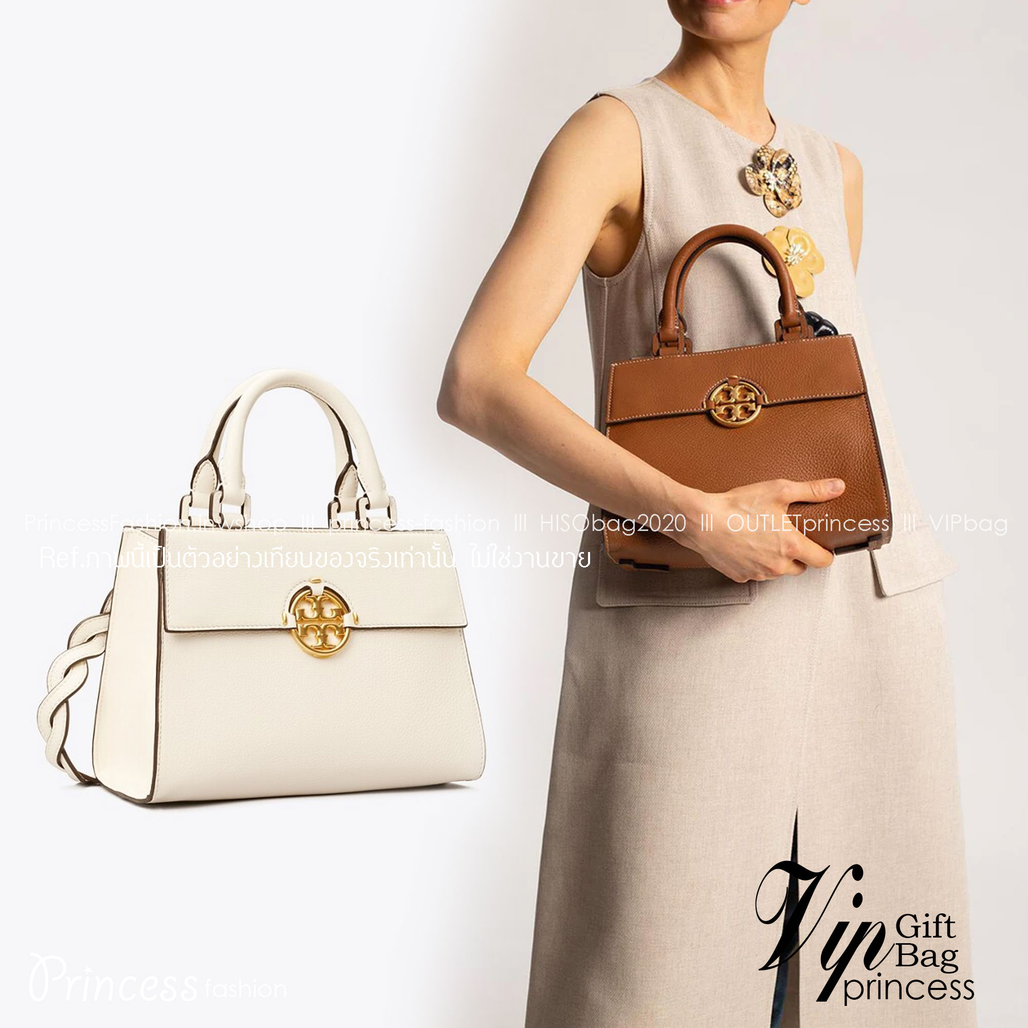TORY BURCH MILLER TOP HANDLE SATCHEL ใหม่ล่าสุด กับกระเป๋าสะพายรุ่นยอดนิยม ที่มาในดีไซน์ top handle ให้สะดวกใช้ได้มากขึ้นด้วยหูจับในตัว โดดเด่นด้วยโลโก้สีทอง ด้านหน้าและด้านหลังมีช่องเปิดเก็บของได้