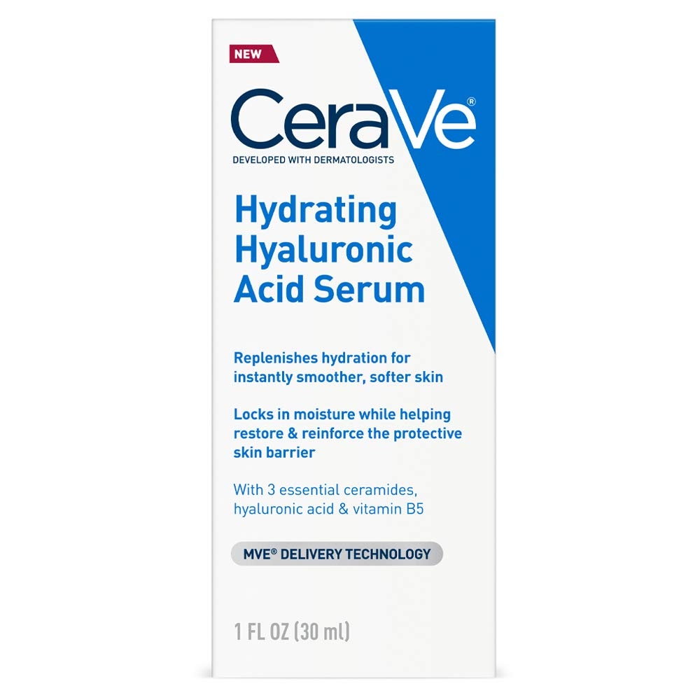 ส่งฟรีลงทะเบียนมีพร้อมส่งค่ะ CeraVe Hydrating Hyaluronic Acid Face Serum Fragrance Free 1 oz (30 ml)