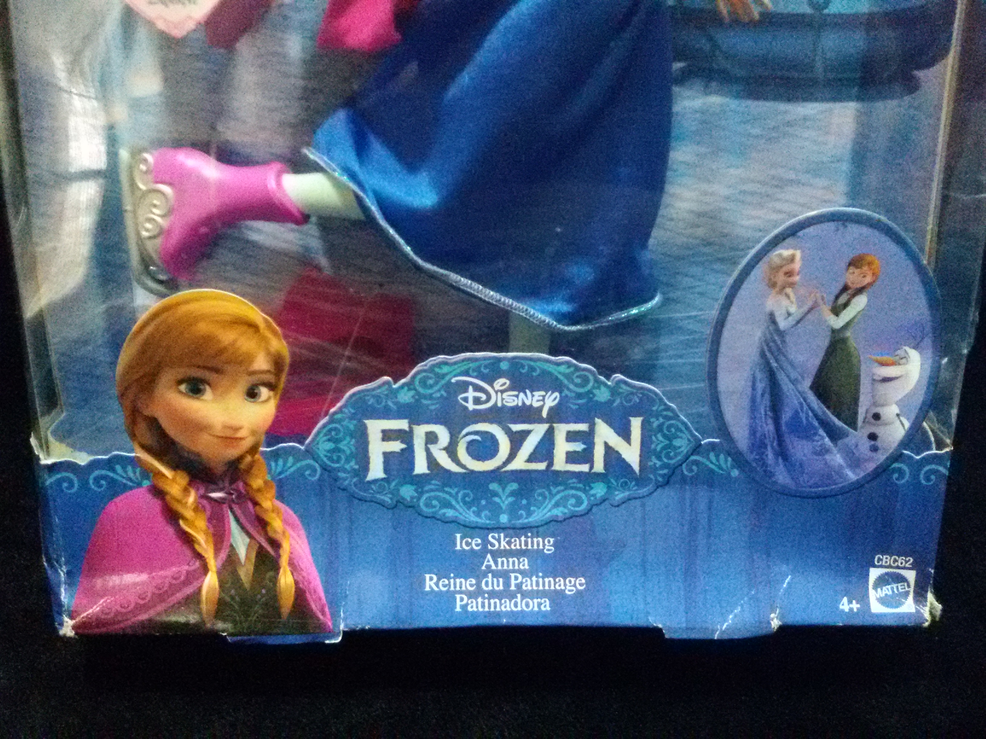 Disney Frozen Skating Anna Doll ตุ๊กตาดิสนีย์แท้มือหนึ่งกล่องไม่สวยค่ะ