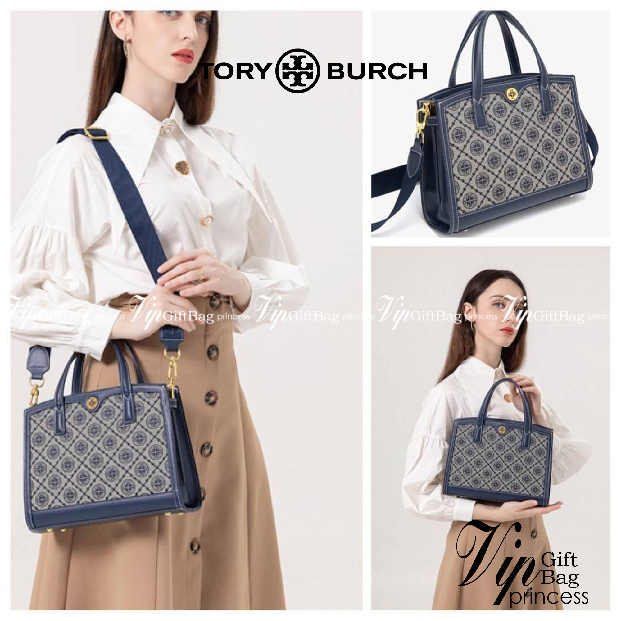 Tory burch T monograme Walker small sacthel คอลเลกชั่นนี้เป็นกระเป๋าที่ตอบโจทย์สาววัยทำงานอย่างมาก ใช้เป็น Everyday Bag สำหรับสาว ๆ เหมาะกับการใช้งานทุกช่วงเวลา ลวดลายของ T Monogram สุดคลาสสิก ตกแต่งขอบด้วยหนัง ยังจุของได้เยอะตอบโจทย์สาว ๆ ที่มีของใช้ส่วน