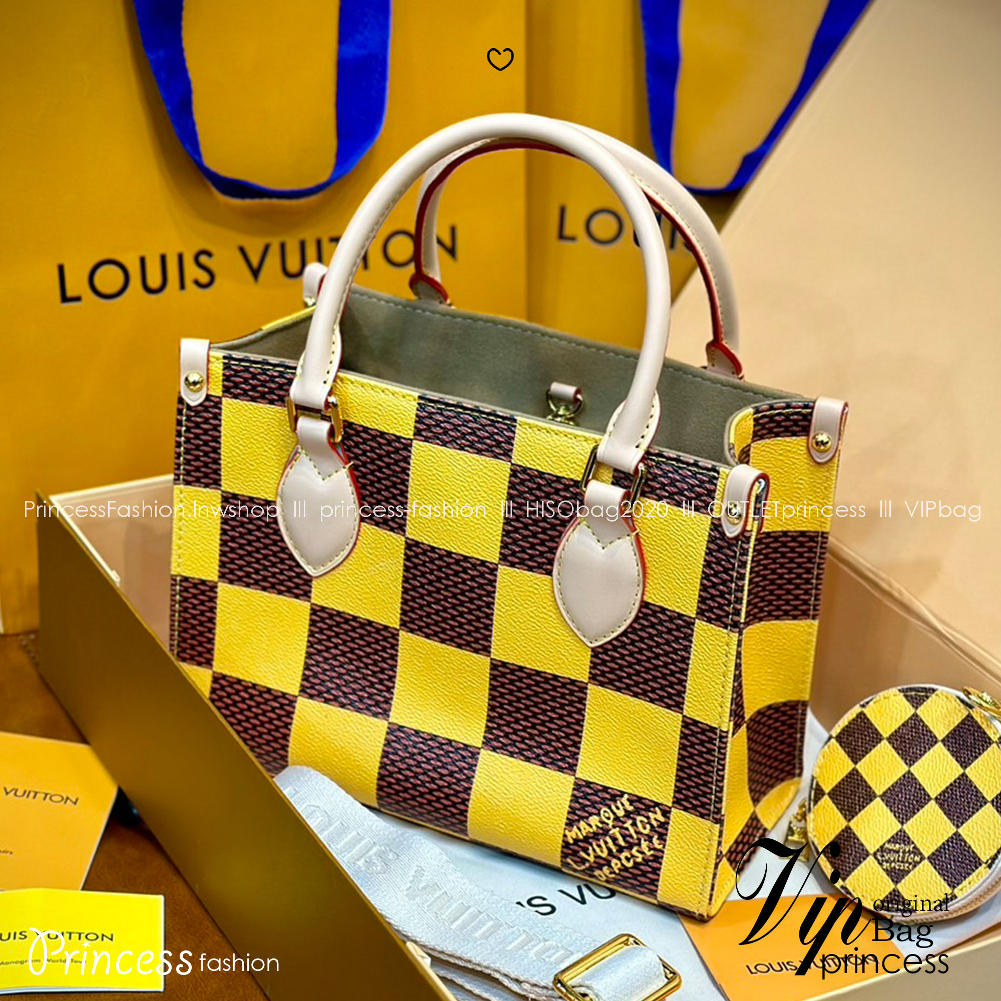 LV Onthego Bandoulière / LV Tote Bag กระเป๋าทรงโท้ทลายใหม่ สวยงามหรูหรา โดดเด่นสะดุดตา จุของได้เยอะ เกรดออริ