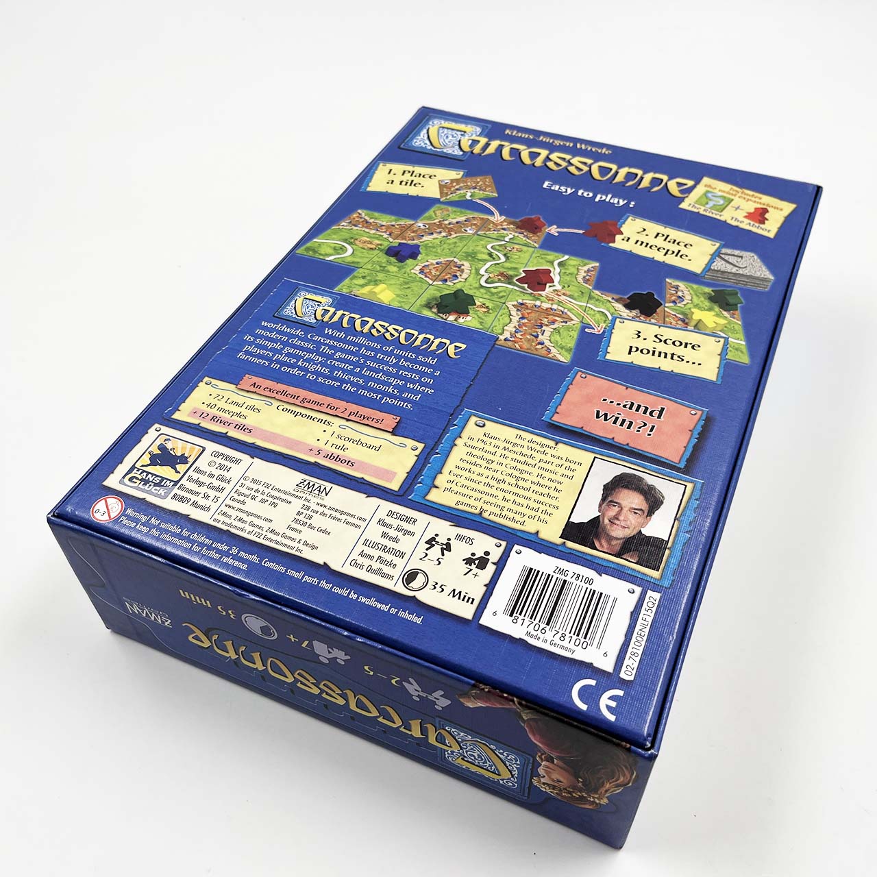 บอร์ดเกม Carcassone Z-Man(คาร์คาซอน แซดแมน) ตัวเสริมครบชุดพร้อมเล่น ตัวเกมภาษาอังกฤษและคู่มือภาษาอังกฤษ