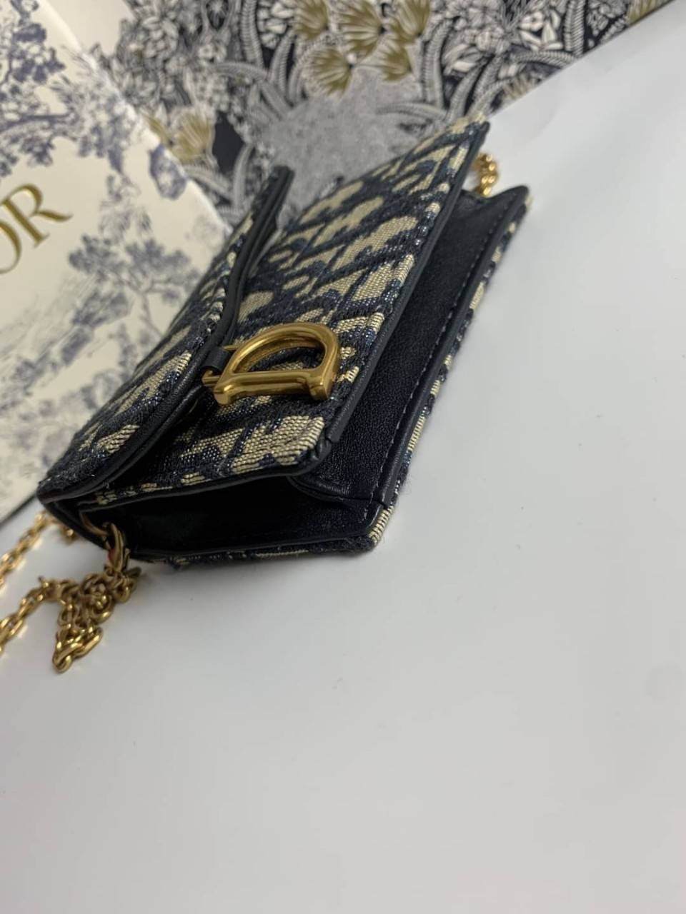 ORI Dior Saddle Nano Pouch / Dior Oblique Jacquard พร้อมส่งที่ไทย ภาพสินค้าถ่ายจากงานขายจริง ใช้งานต่างประเทศได้