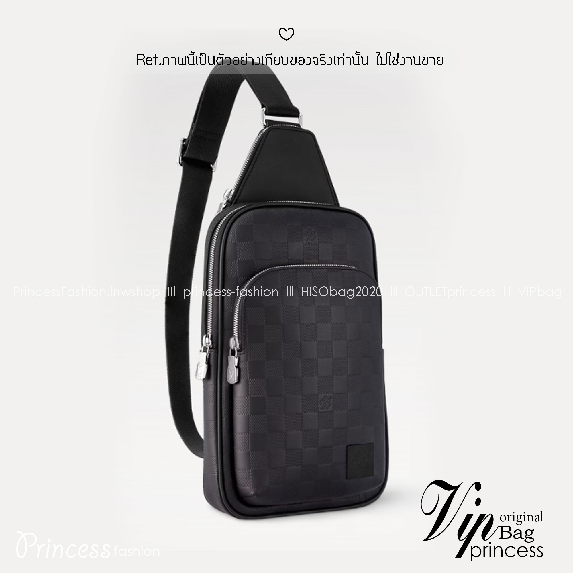 LV Avenue Slingbag NM Damier Infini / Taiga Leather กระเป๋าสะพาย/คาดอก Sling bag หนังแท้สวยลายตารางหมากรุกสุดคลาสสิก สง่างามตลอดกาล มีไว้ไม่มีเอาท์ ท่านชายควรมีมากค่ะ เกรดท็อป ออริ เทียบแท้ 1:1 เกรดดีสุด