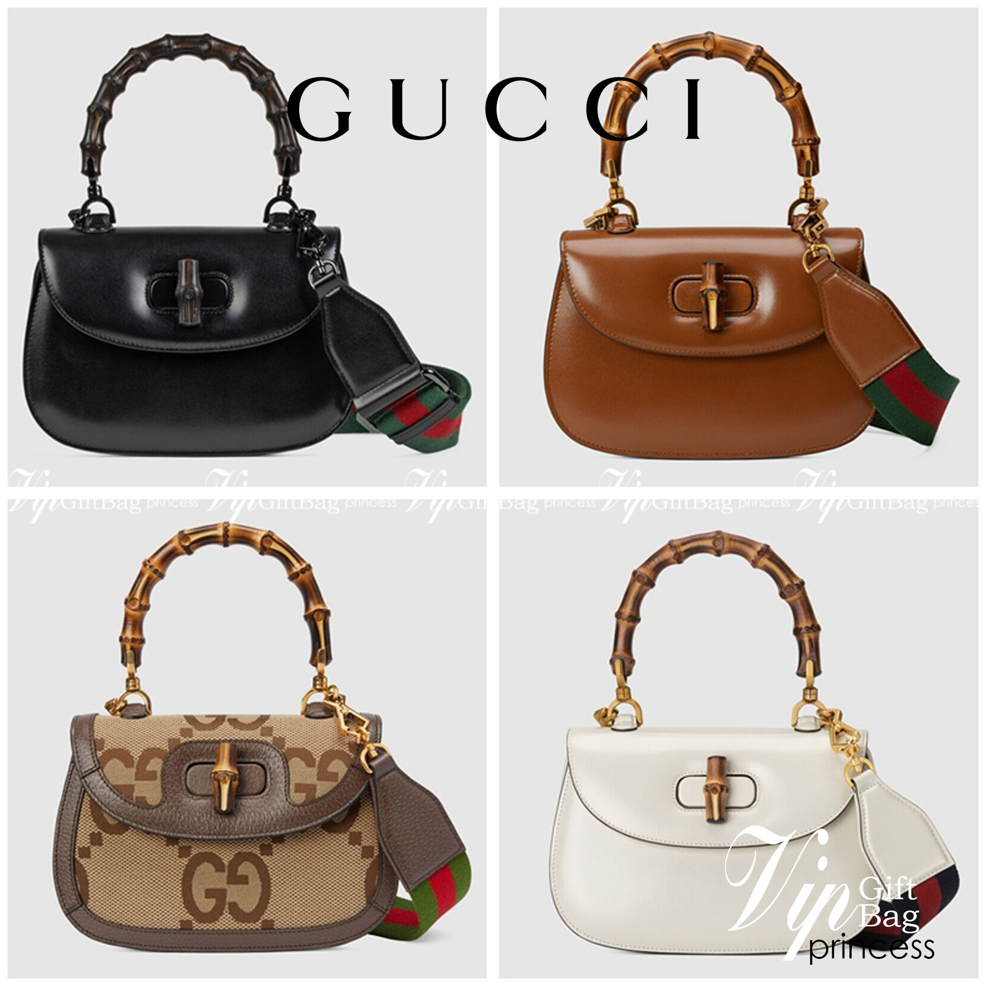 หนังแท้ Gucci Bamboo 1947 small top handle bag พร้อมส่งที่ไทย