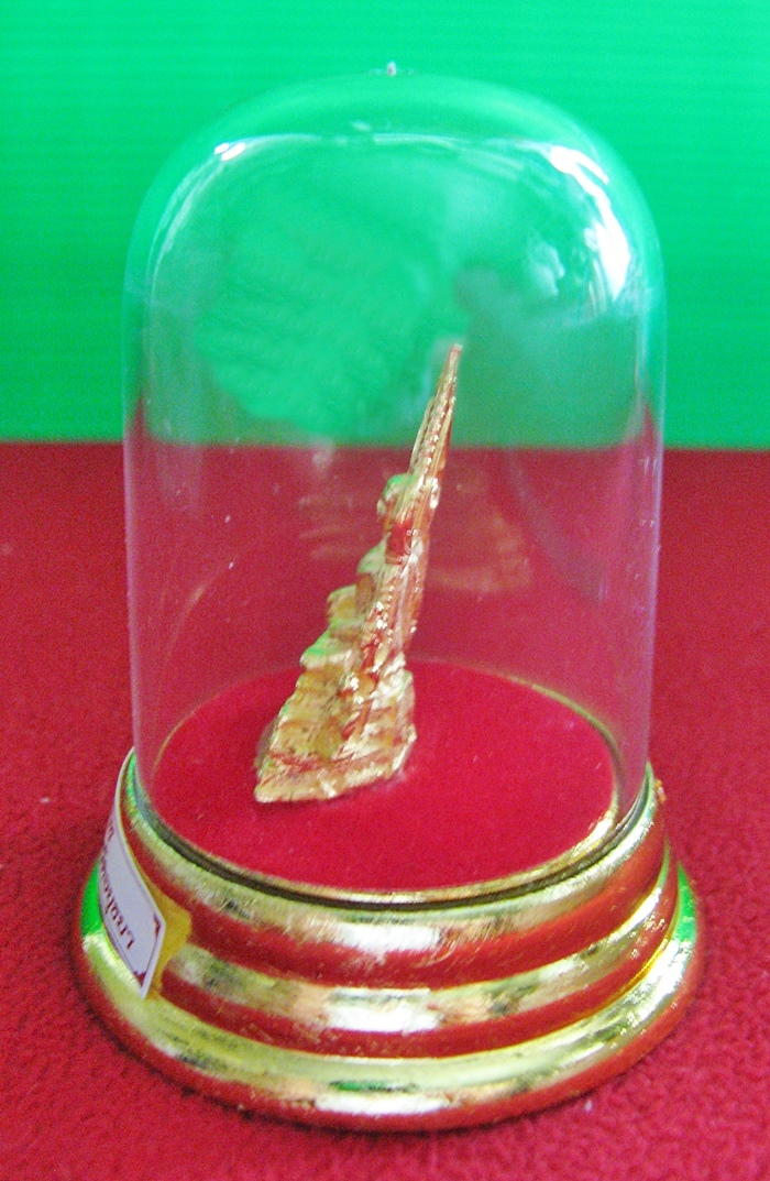 พระพุทธชินราชครอบแก้ว สูง7ซม. วัดใหญ่ชัยมงคล พระนครศรีอยุธยาค่ะ