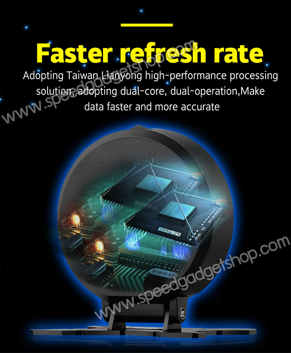 เกจวัด obd OBD2 Smart gauge Display Meter รุ่น P15 วัดความร้อนหม้อน้ำ วัดความเร็ว วัดรอบ วัดแบต นาฬิกาดิจิตอล มีเสียงเตือน ติดตั้งกับ port obd2 ไม่ต้องตัดต่อสายไฟ (อ่านโค้ด ลบโค้ด เครื่องยนต์ได้)