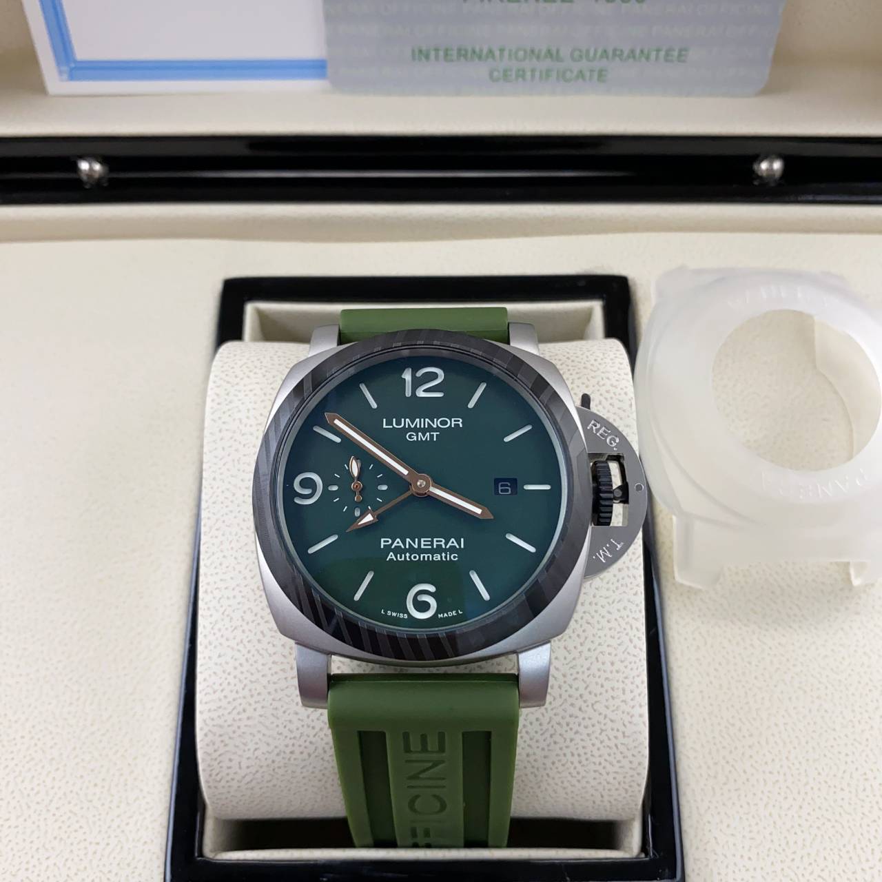 ORI | นาฬิกาพันนาราย PANERAI CC Size 46mm gmt ตั้งได้ ระบบออโต้ เกรดออริจินอล สลับแท้