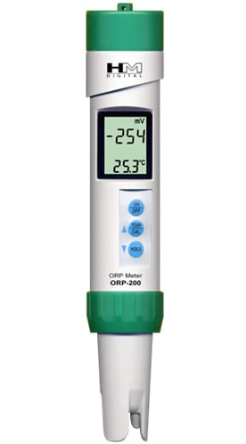 เครื่องวัดโออาร์พี แบบปากกา ORP Meter ยี่ห้อ HM รุ่น ORP200 ORP/Temp Meter/Tester, mV/Redox