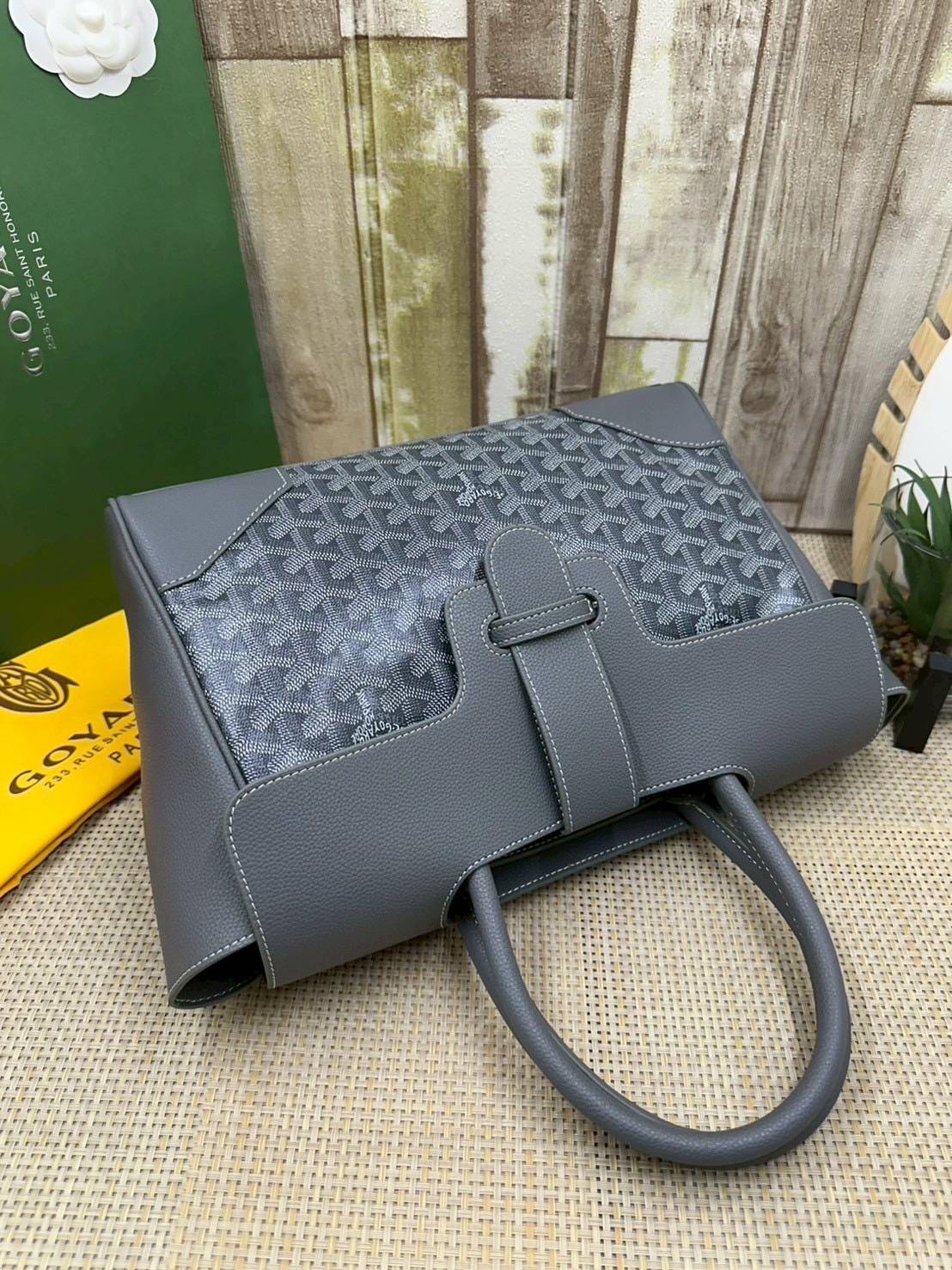 5 สี ORI หนังแท้ | Goyard Saigon Tote Bag กระเป๋าสะพายทรงโท้ท พร้อมหูจับใช้งานง่าย ภายในโล่งกว้าง หรูหราลงตัว