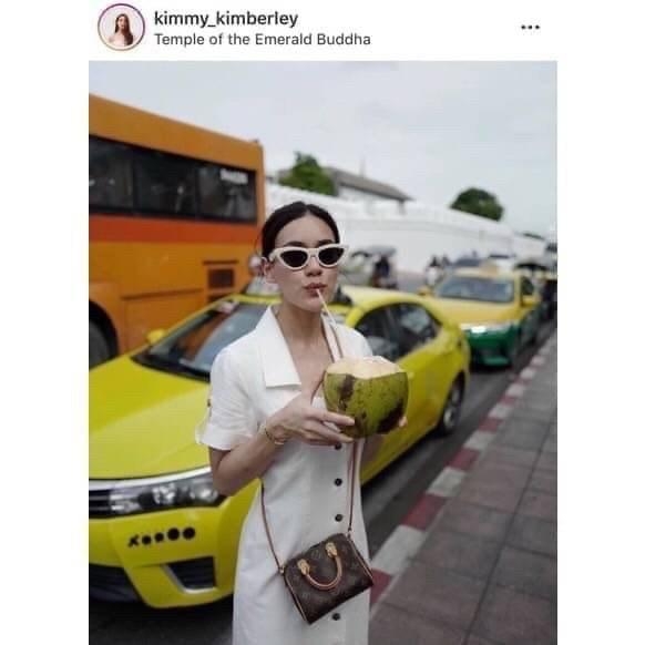 LV Nano Speedy Monogram / LV Bag เกรดออริพร้อมส่ง กระเป๋าสะพายข้างไซส์มินิ วัสดุหนังแคนวาส