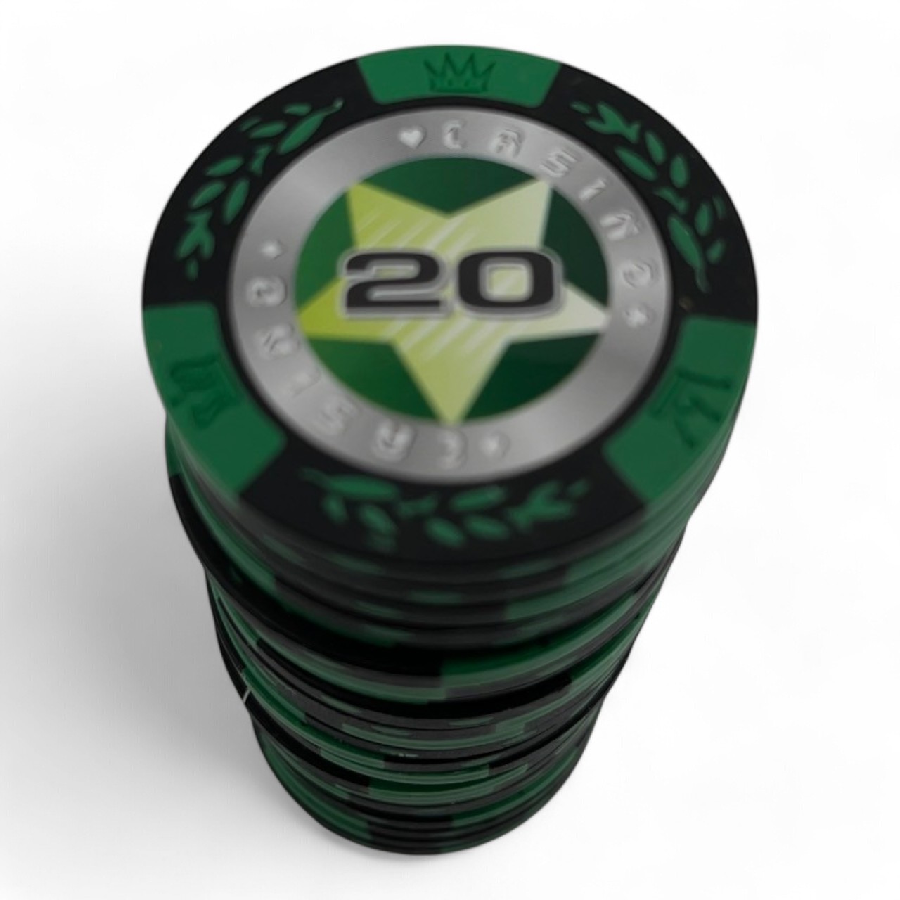 ชิปโป๊กเกอร์เกรดพรีเมี่ยมCASINO แบบแยกเหรียญ น้ำหนัก14g.(Chip poker)