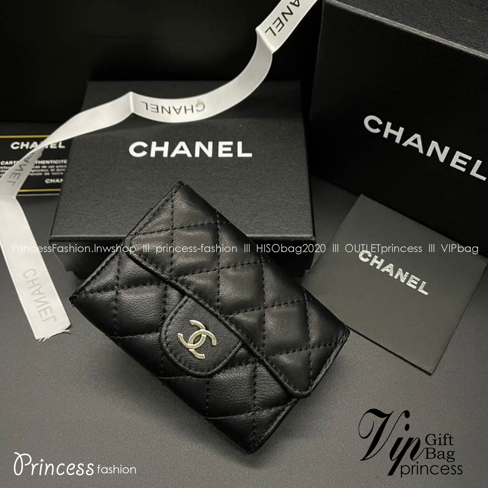 Chanel Wallet / Chanel Card Holder / Chanel Coin กระเป๋าสตางค์ชาแนลใบสั้น กระเป๋าใส่บัตร ใส่เหรียญ ภายในตามรูป เกรดออริจินอล ภาพถ่ายจากงานขายจริง ใช้งานต่างประเทศได้