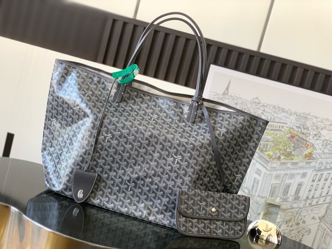 GOYARD GM TOTE BAG กระเป๋าทรงโท้ทใบใหญ่ หนังแท้สวยเป๊ะ เกรดท็อปออริ สลับแท้ 1:1 เกรดดีสุด ใช้ต่างประเทศได้ ผ่านทุก ตม.
