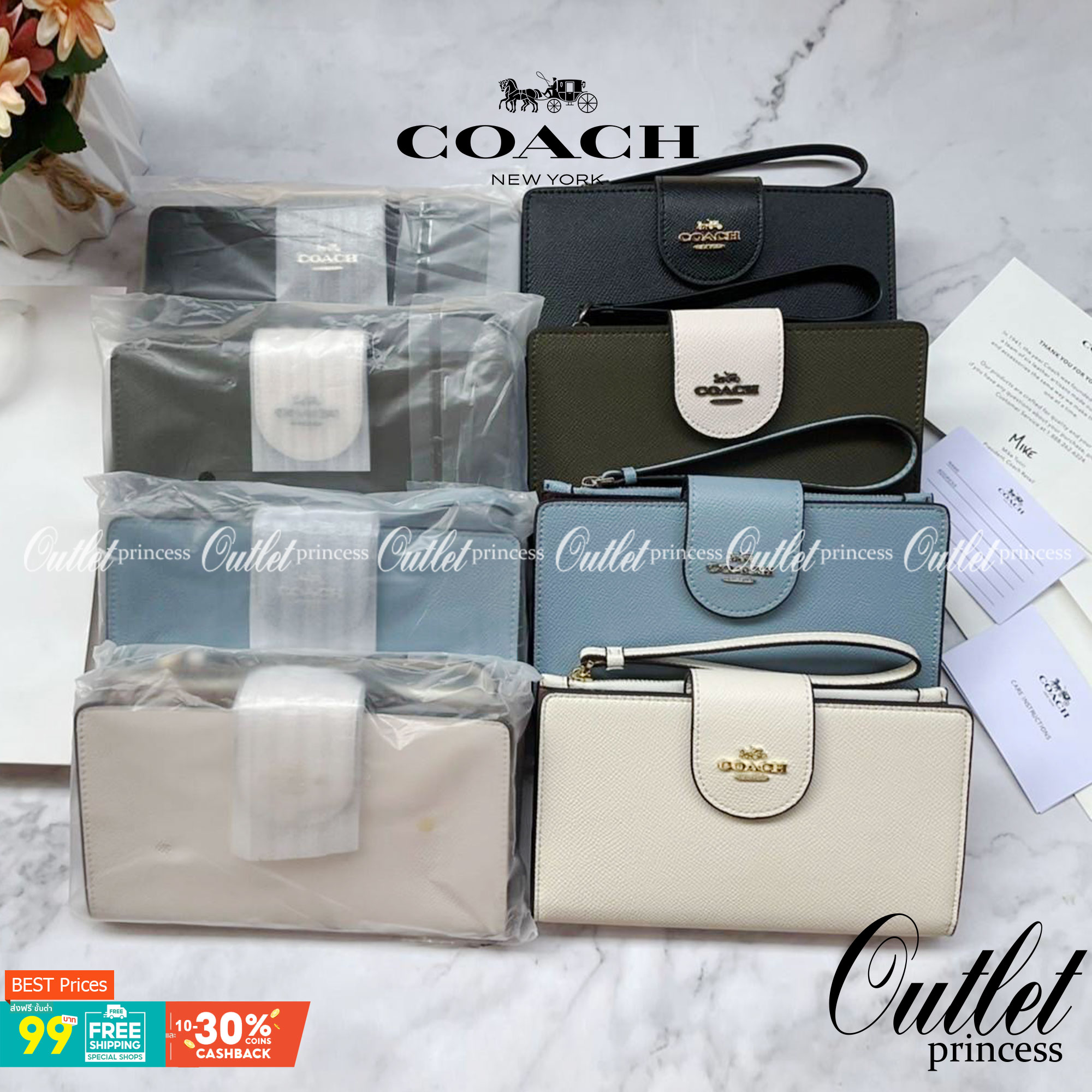 COACH TECH WALLET (COACH C2869) New Coach กระเป๋าสตางค์ใบยาวรุ่นใหม่ ใส่โทรศัพท์ได้ด้วยน๊า!! คอลเลคชั่นสวยหรู